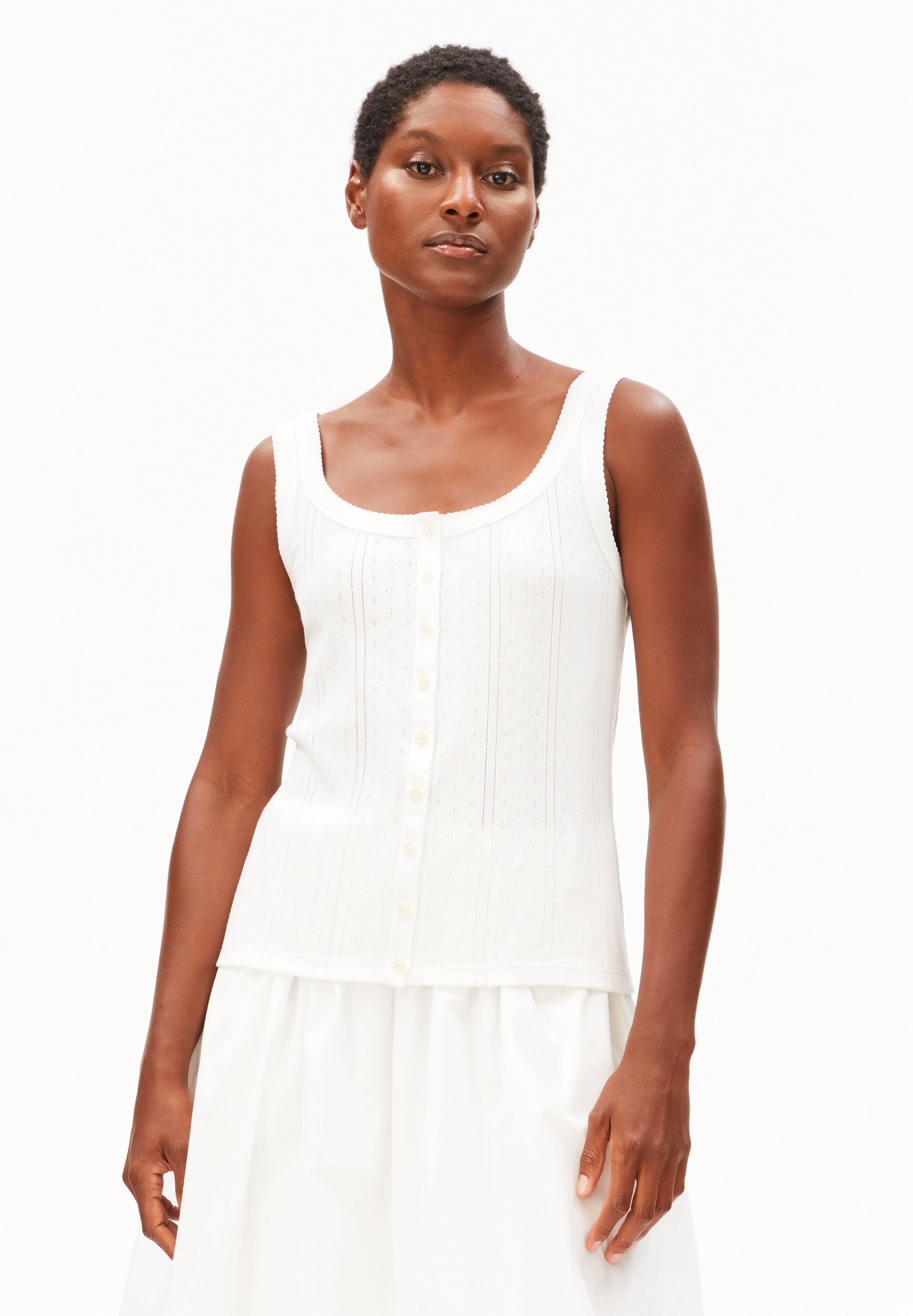 armedangels POINTELLE TOP aus Bio-Baumwolle