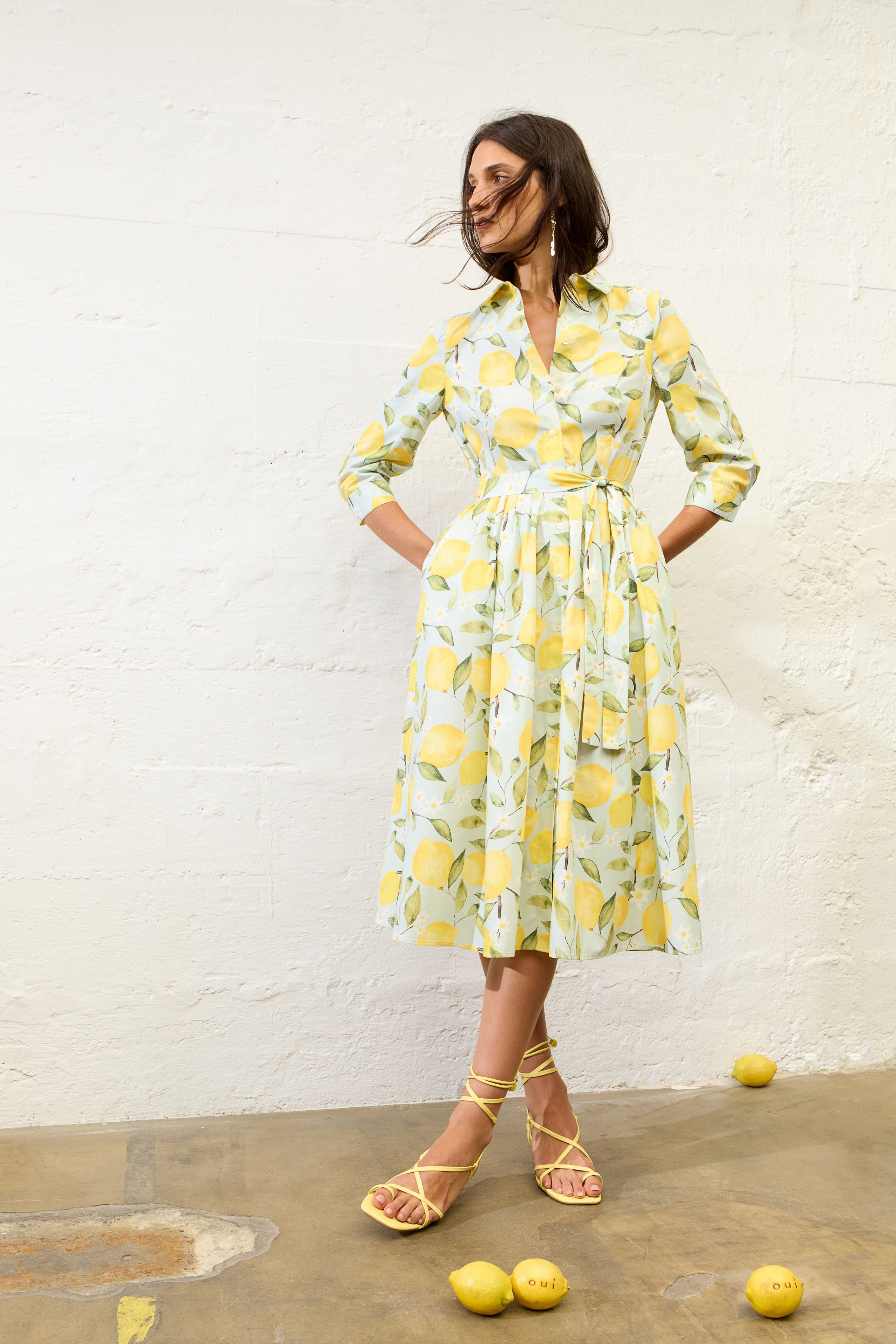 OUI Midikleid mit Gürtel