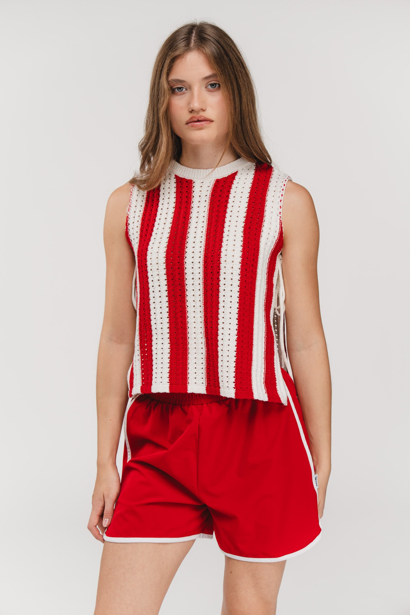 Karo Kauer Track Shorts Red