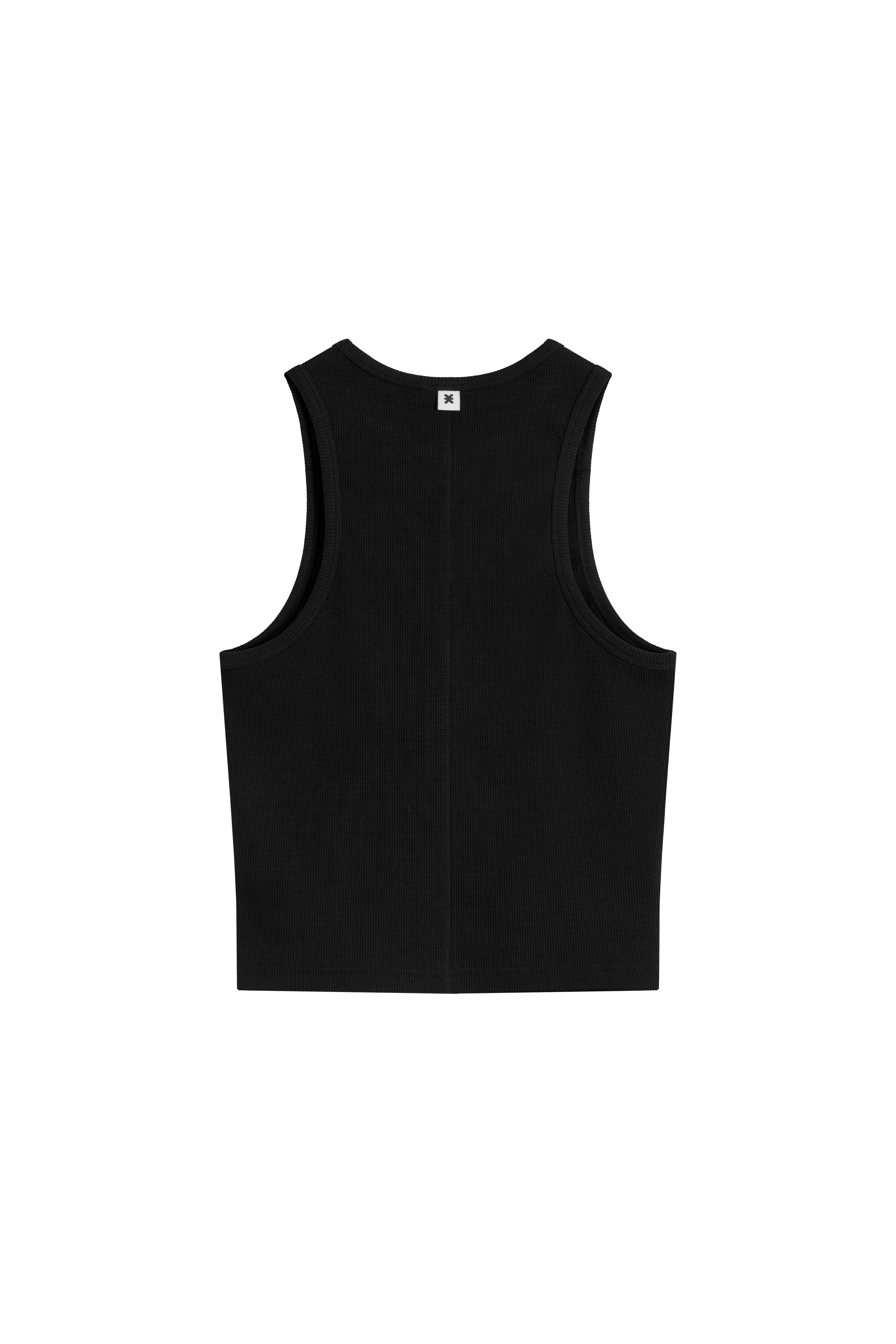 Karo Kauer Basic Rib Top Black