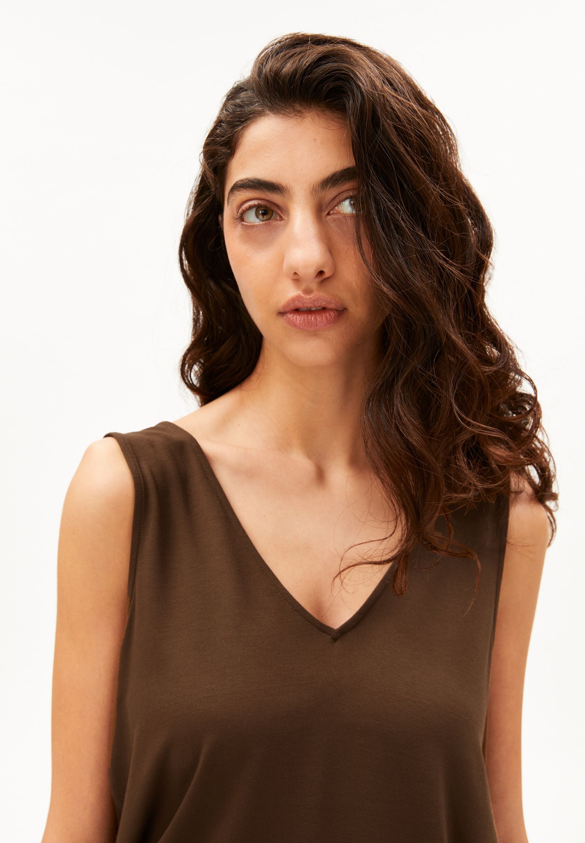 armedangels V-Ausschnitt Jersey Top