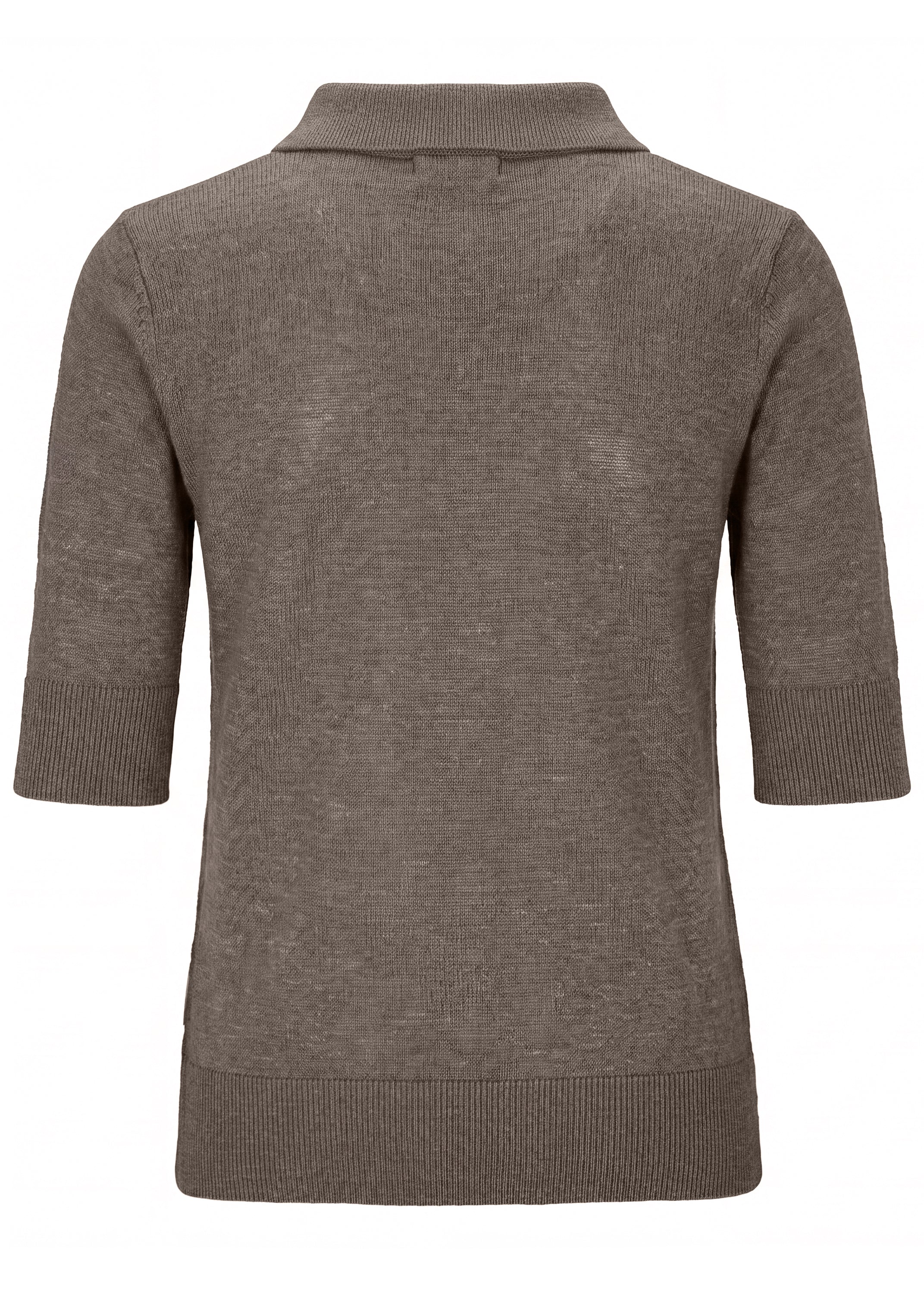 The Fashion People Linen Polo Shirt knitted
