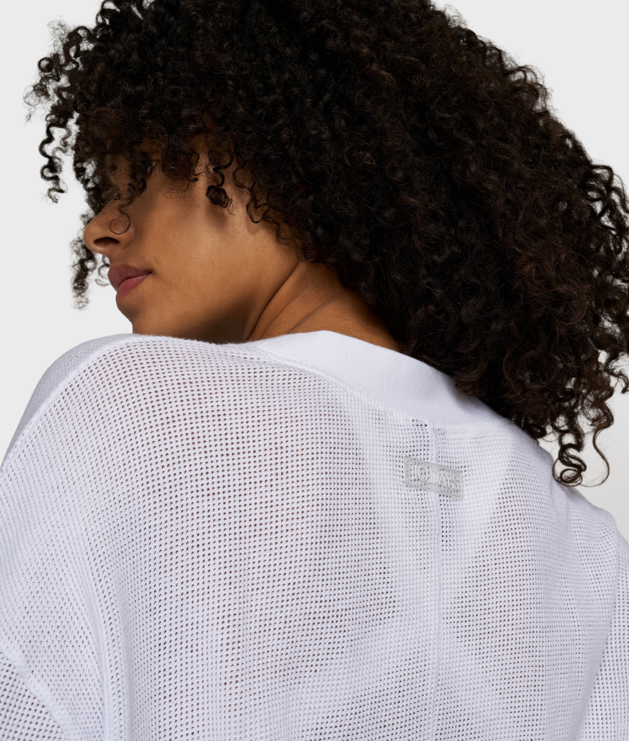 10Days V-neck Cardigan mesh