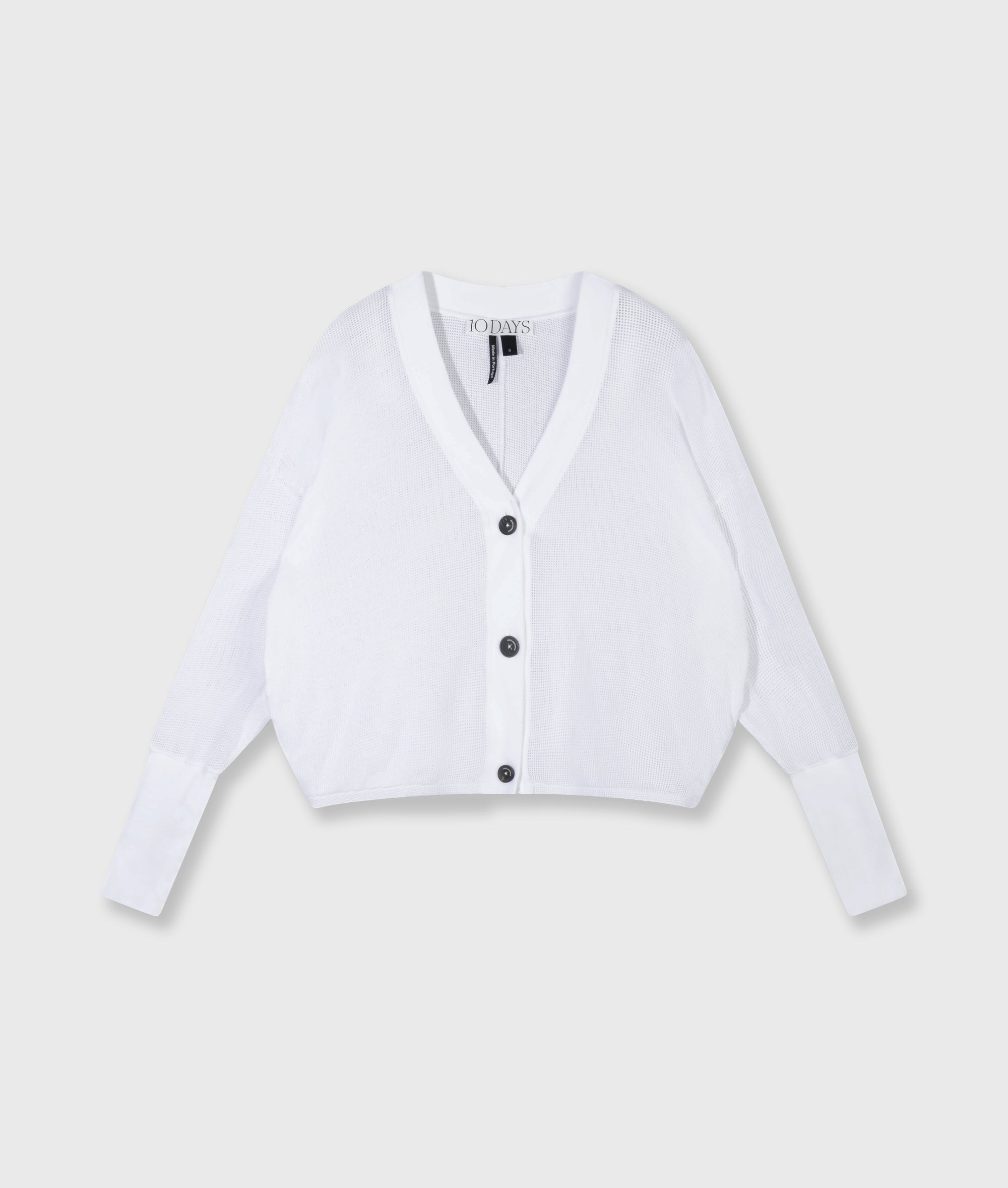 10Days V-neck Cardigan mesh