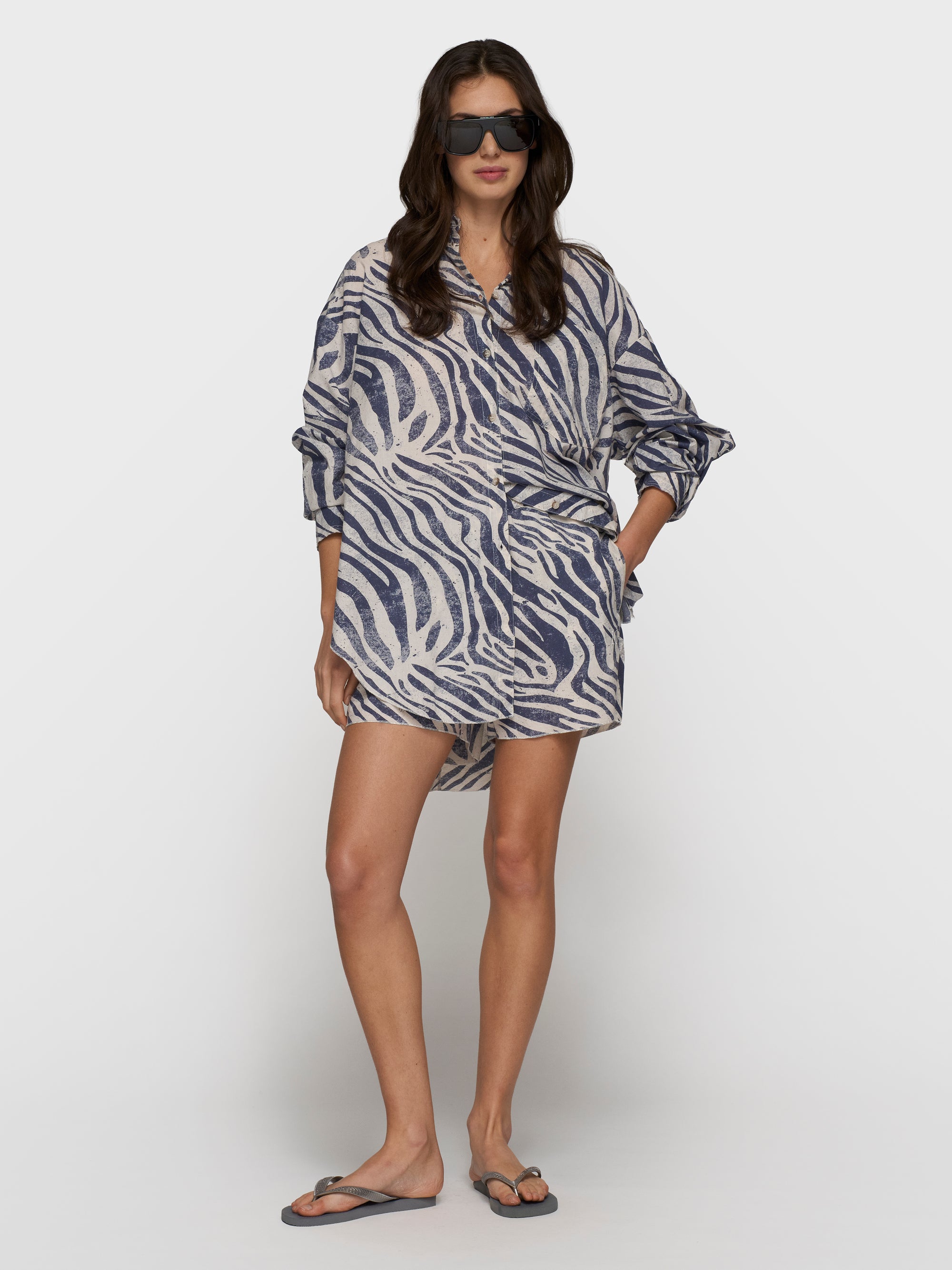 10Days Oversized Bluse zebra voile