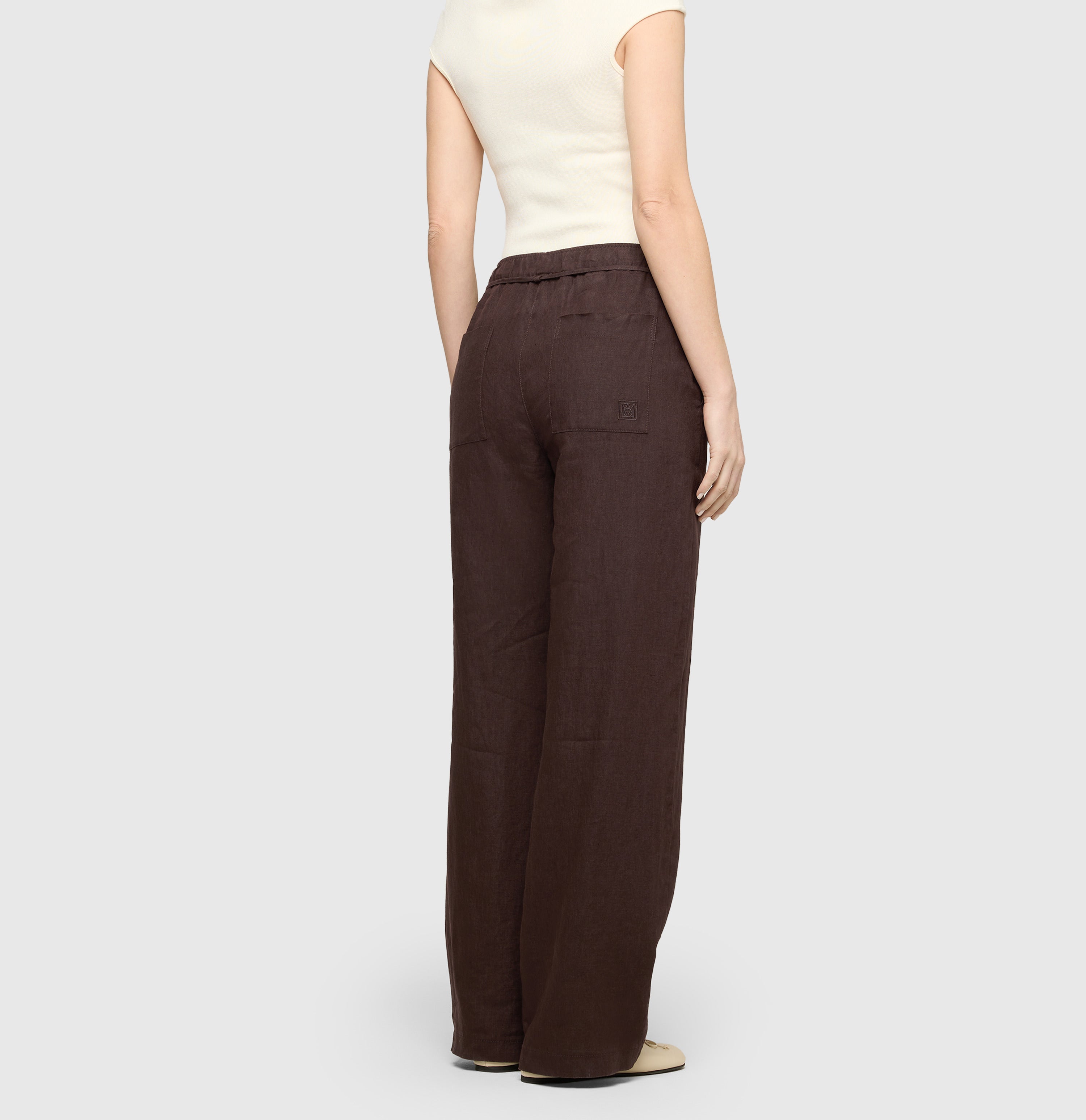 MAC JEANS Leinenhose CHIARA BELT
