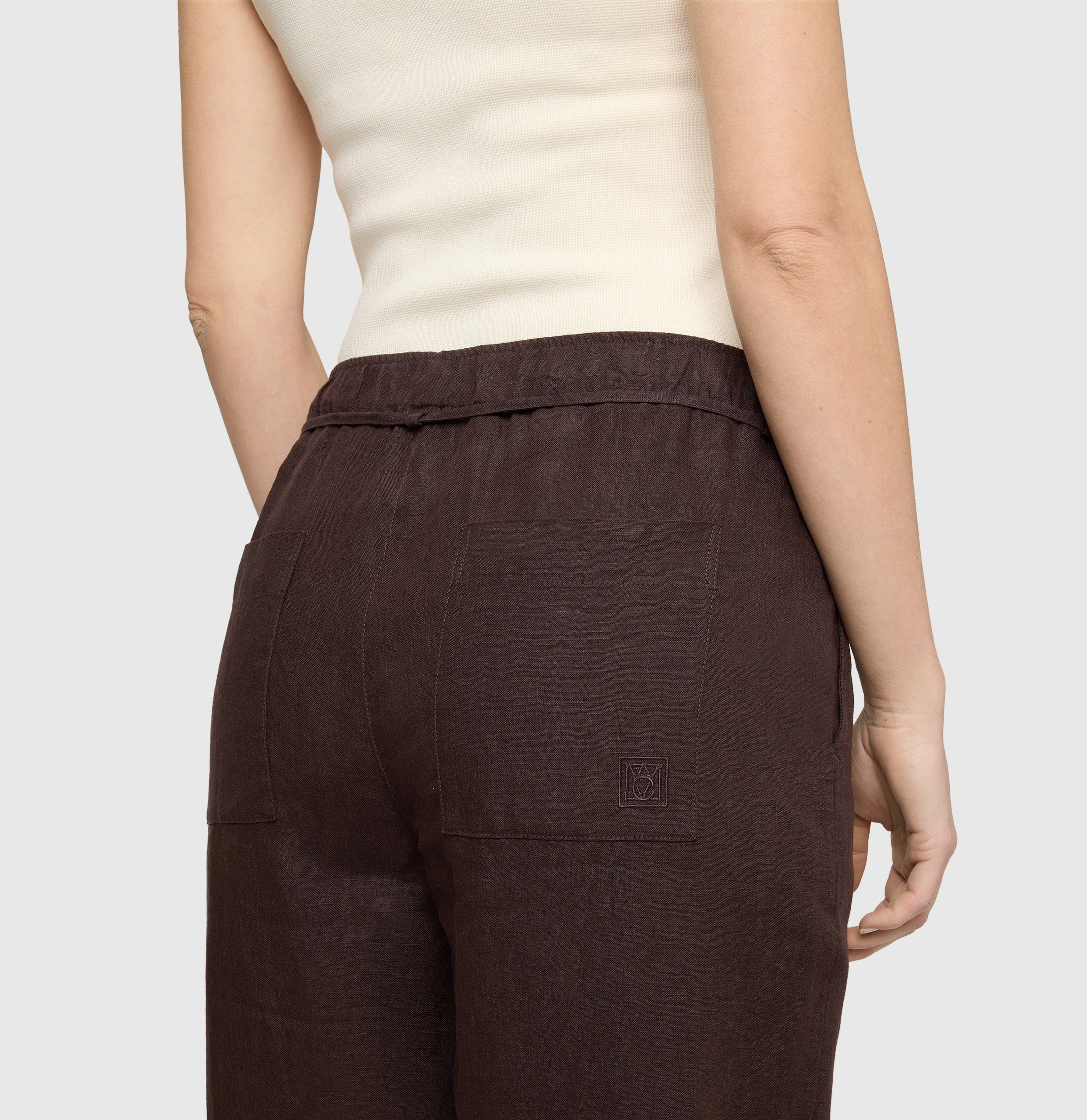 MAC JEANS Leinenhose CHIARA BELT