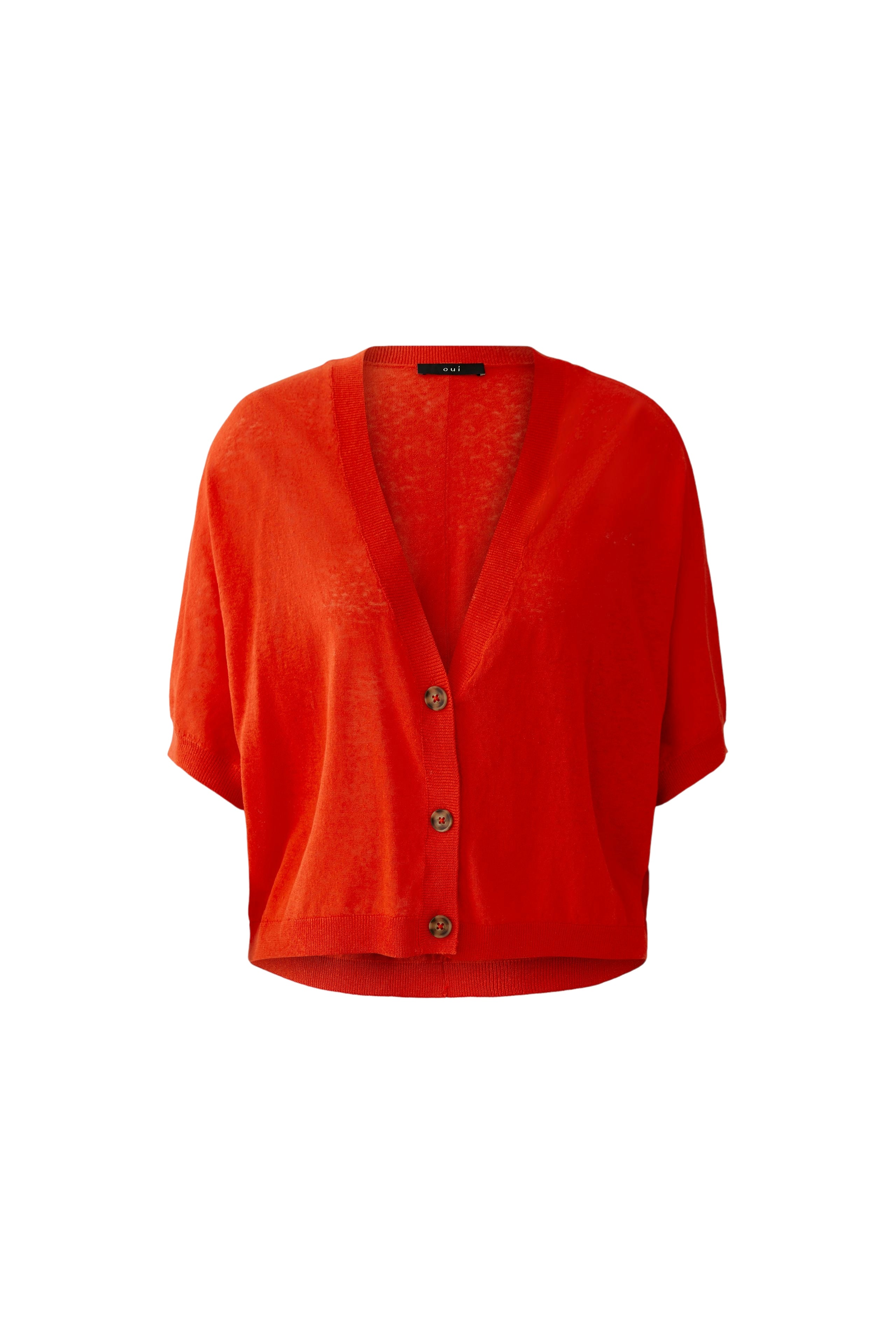 OUI verkürzte Feinstrickjacke
