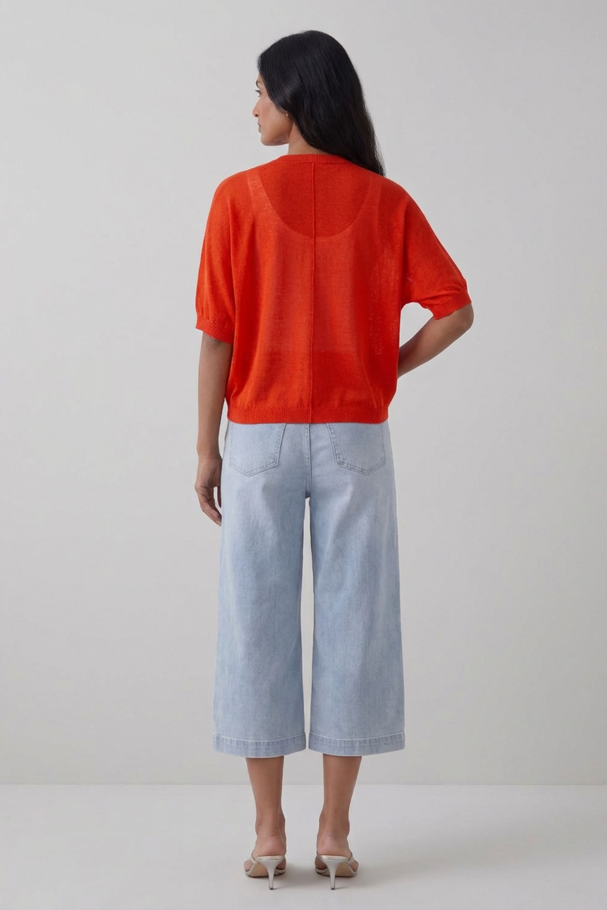 OUI verkürzte Feinstrickjacke