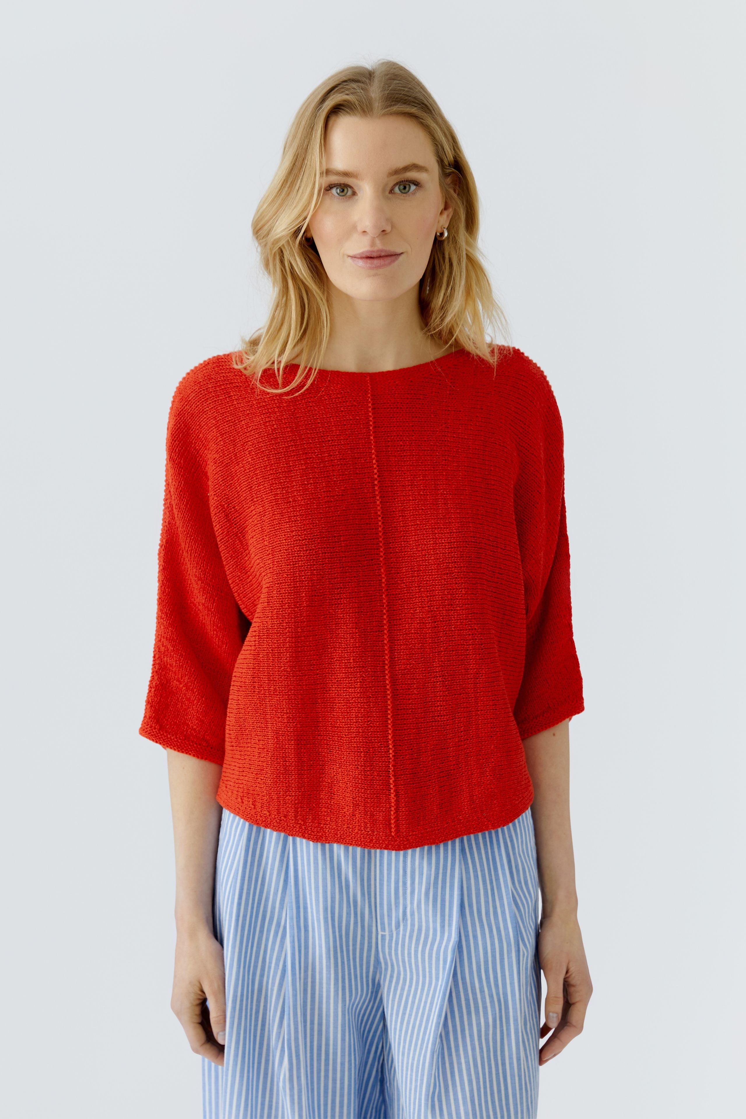 OUI Pullover aus sommerlichem Bändchengarn