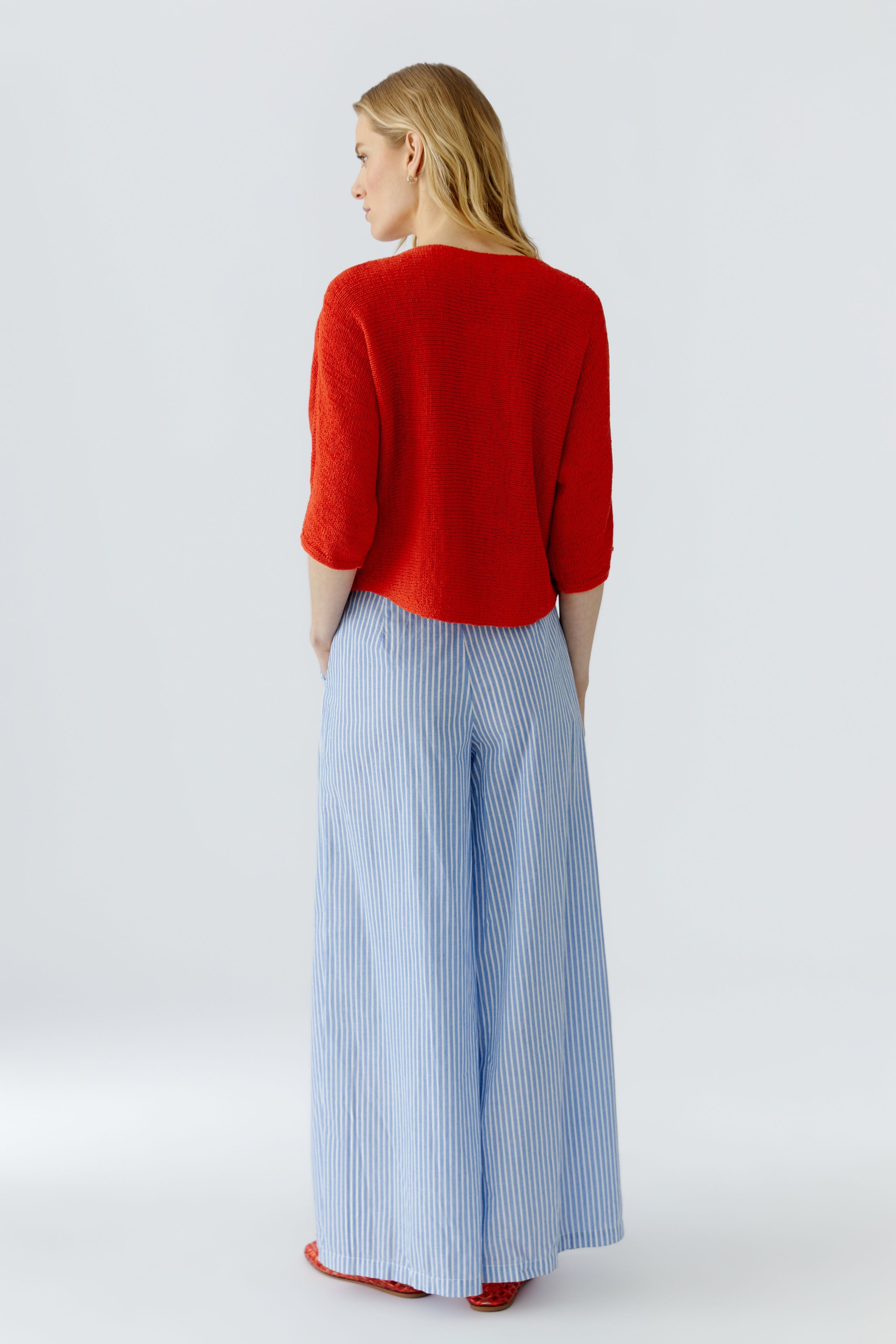 OUI Pullover aus sommerlichem Bändchengarn