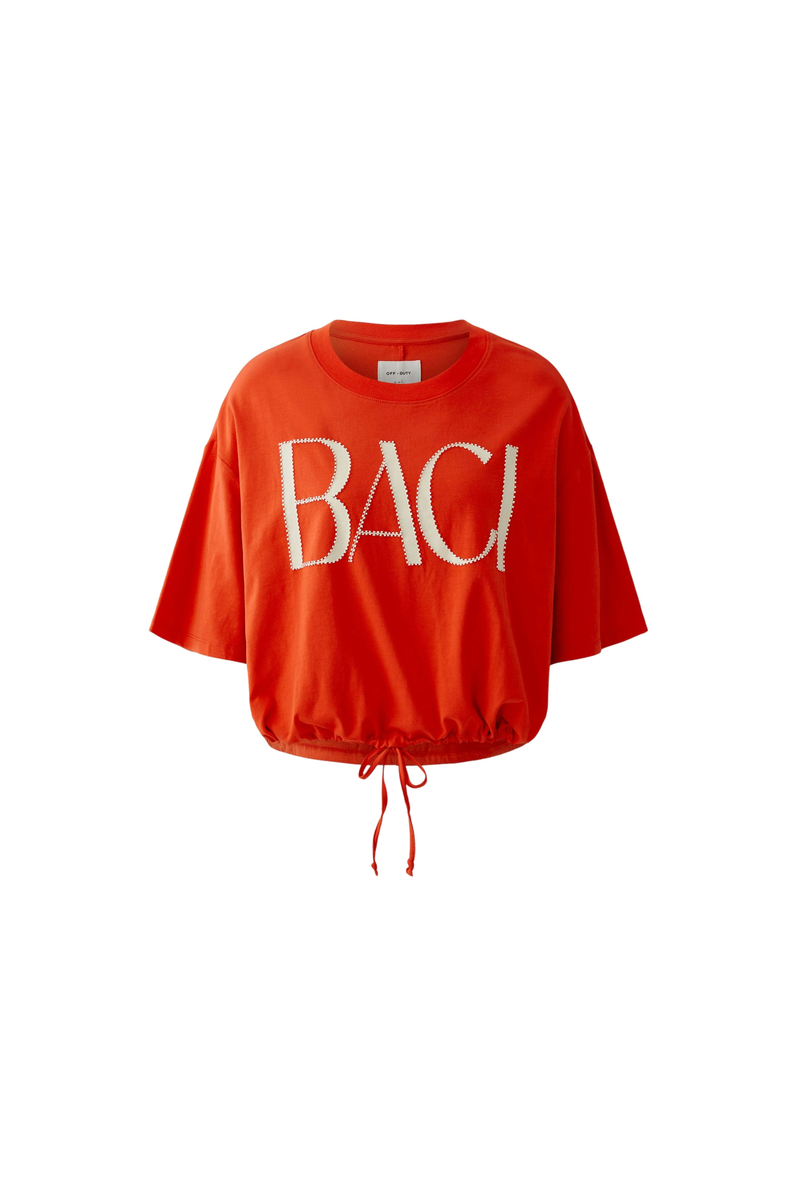 OUI T-Shirt mit Baci Druck
