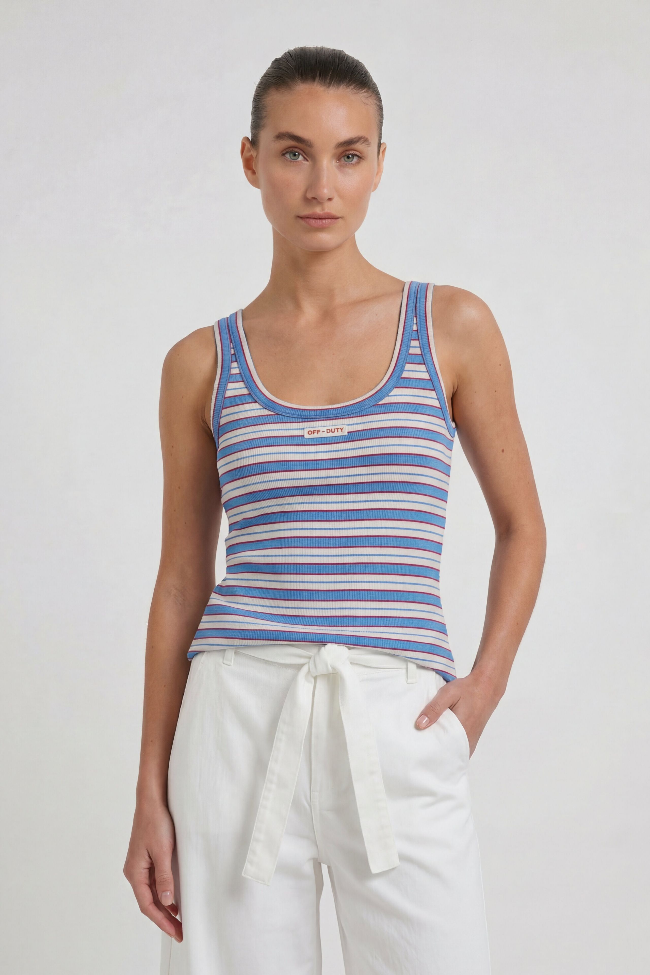 OUI Tank Top mit besticktem Patch