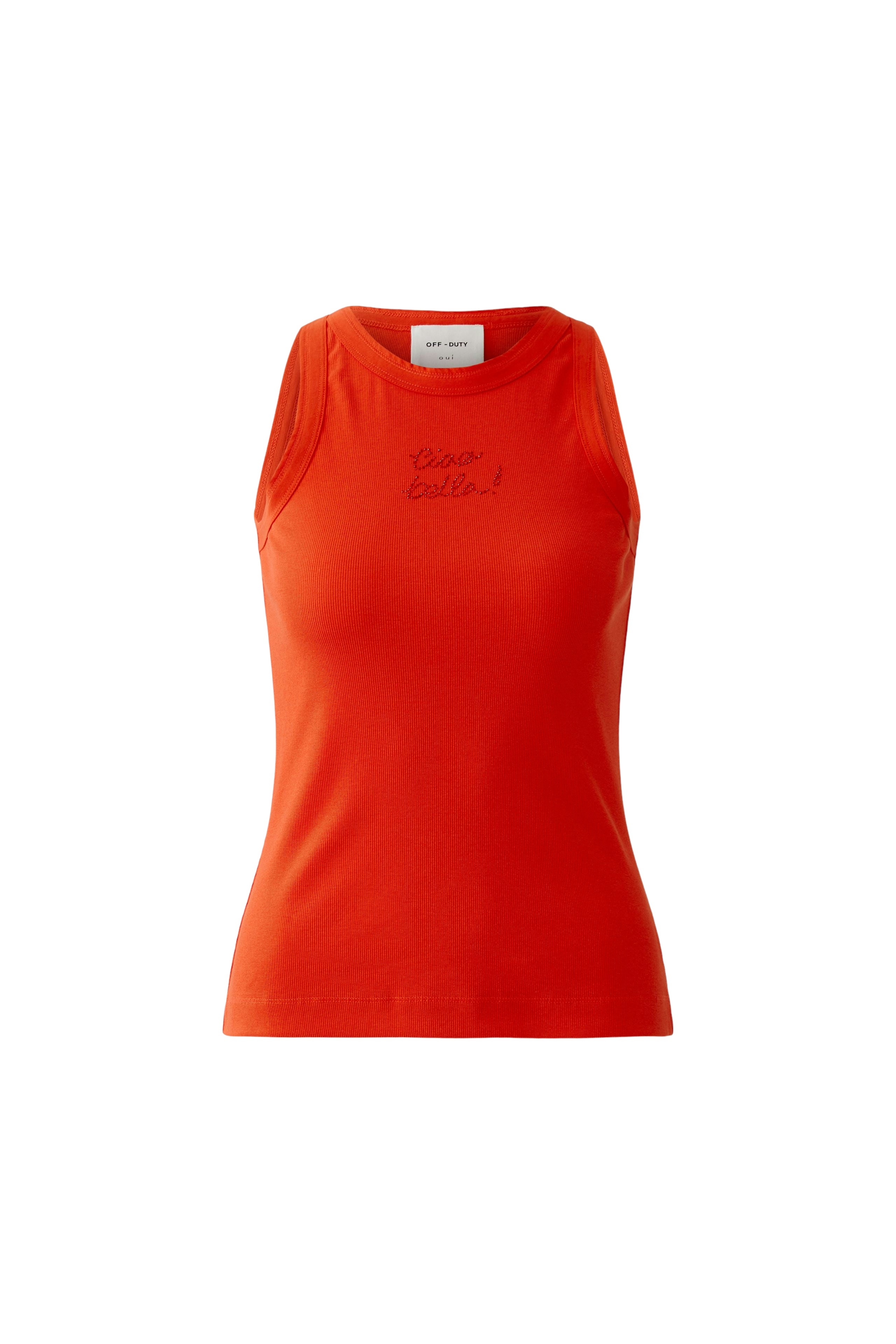 OUI Tank Top mit Steinchen