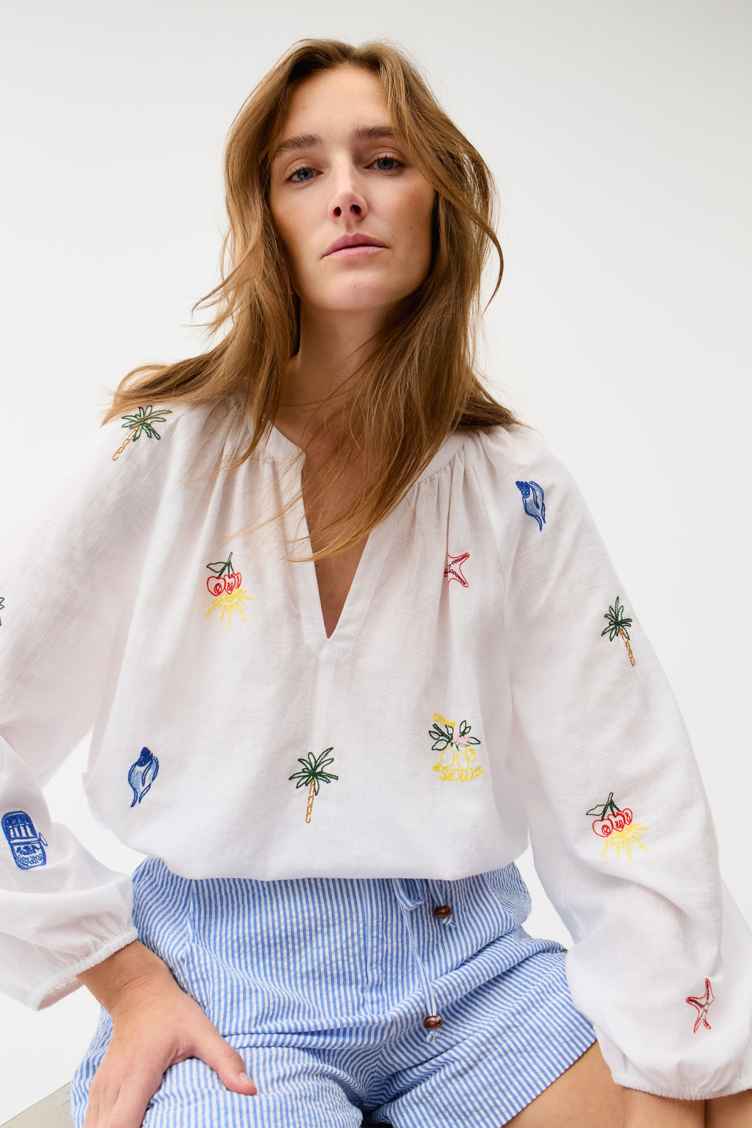 OUI Tunika mit sommerlichen Motiven