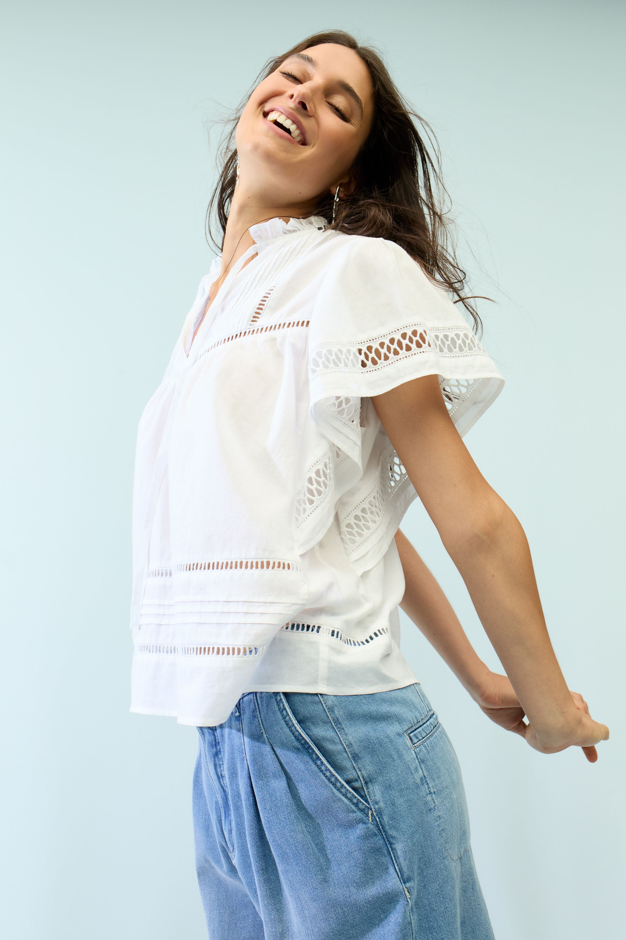 OUI Bluse mit aufwendigen Details
