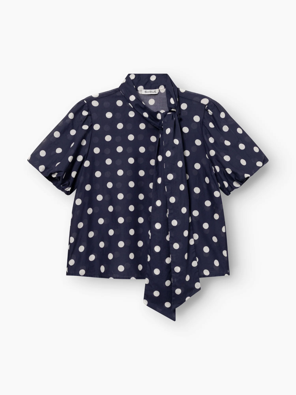 SoSue Bluse Bow Slim Dots