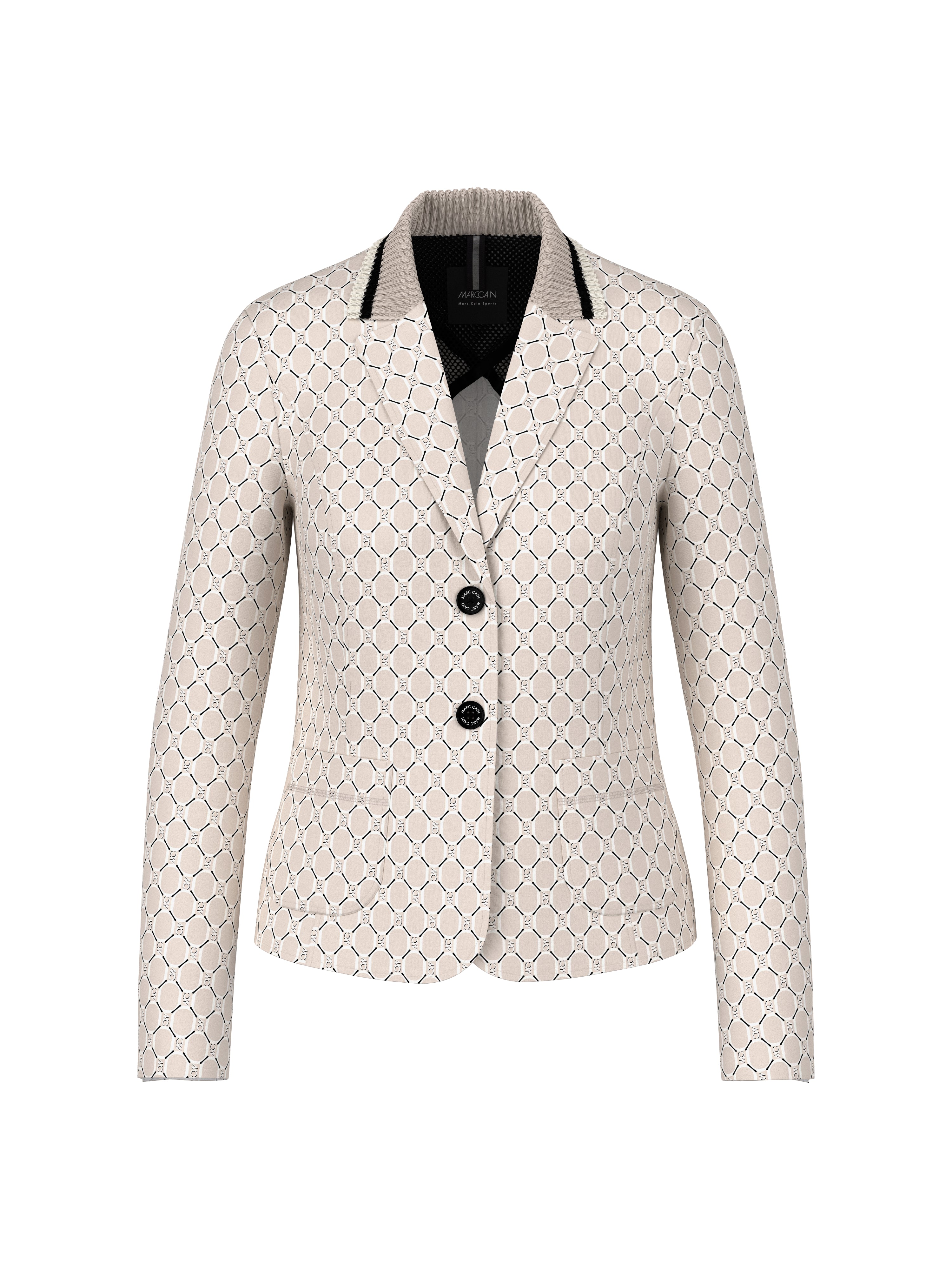 Marc Cain Bedruckter Blazer aus Scubajersey