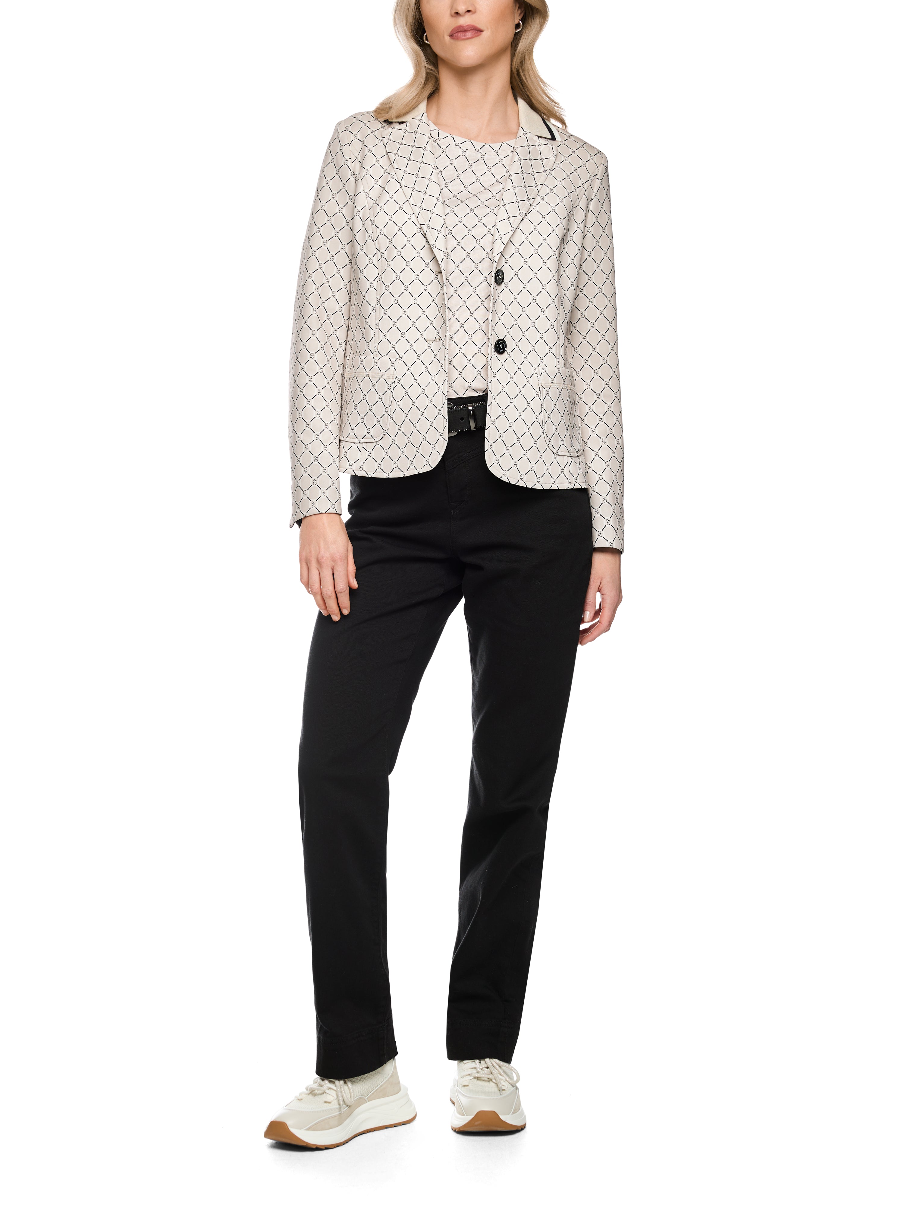 Marc Cain Bedruckter Blazer aus Scubajersey