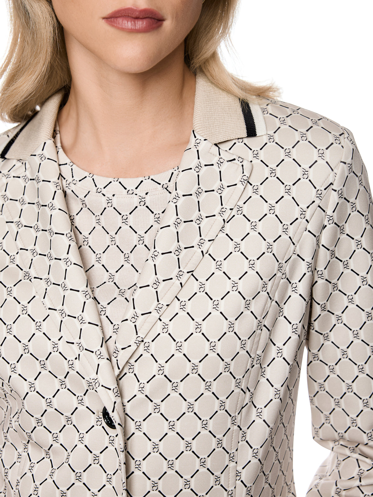 Marc Cain Bedruckter Blazer aus Scubajersey