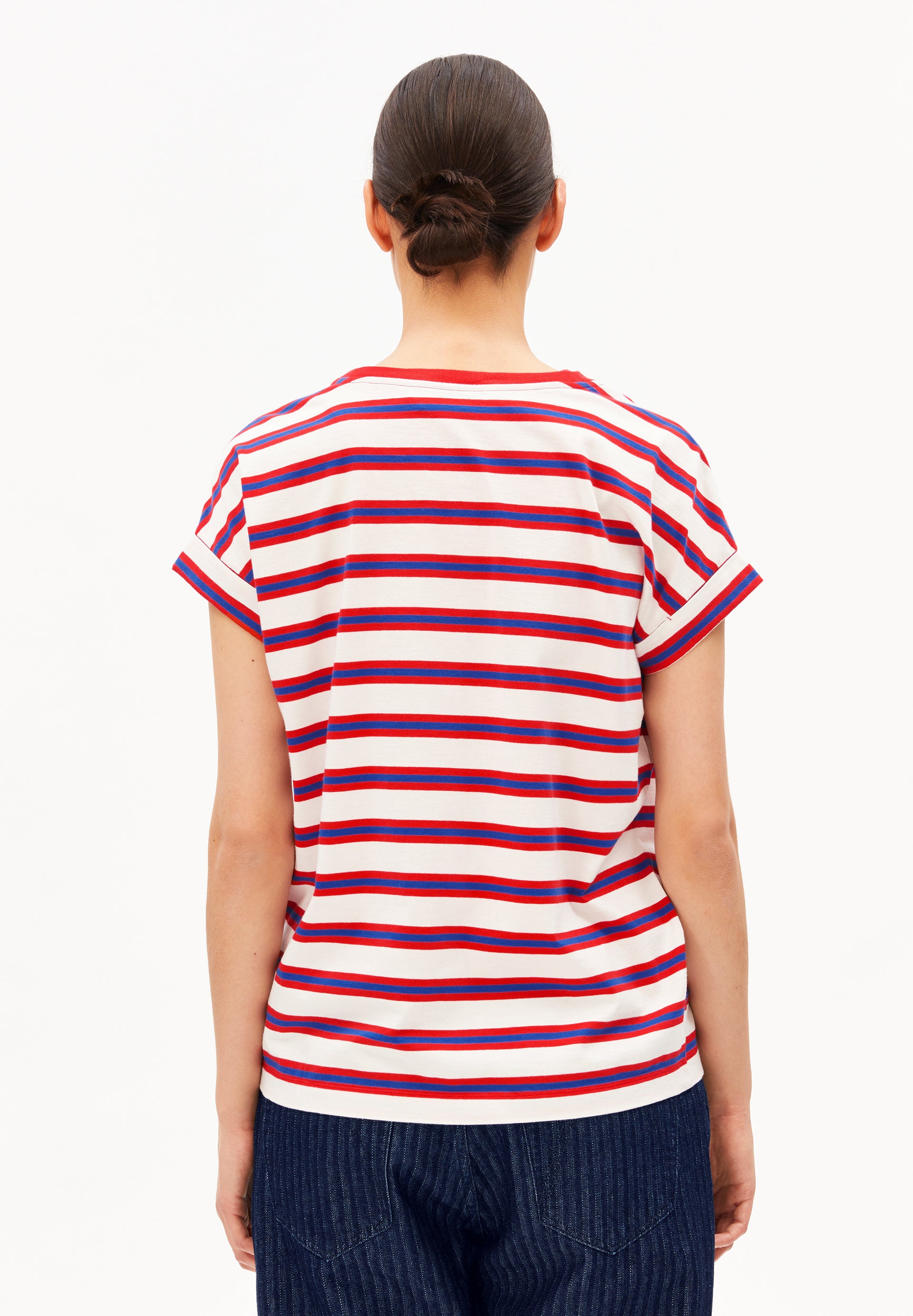 armedangels GESTREIFTES T-SHIRT IDAARA aus Bio-Baumwolle
