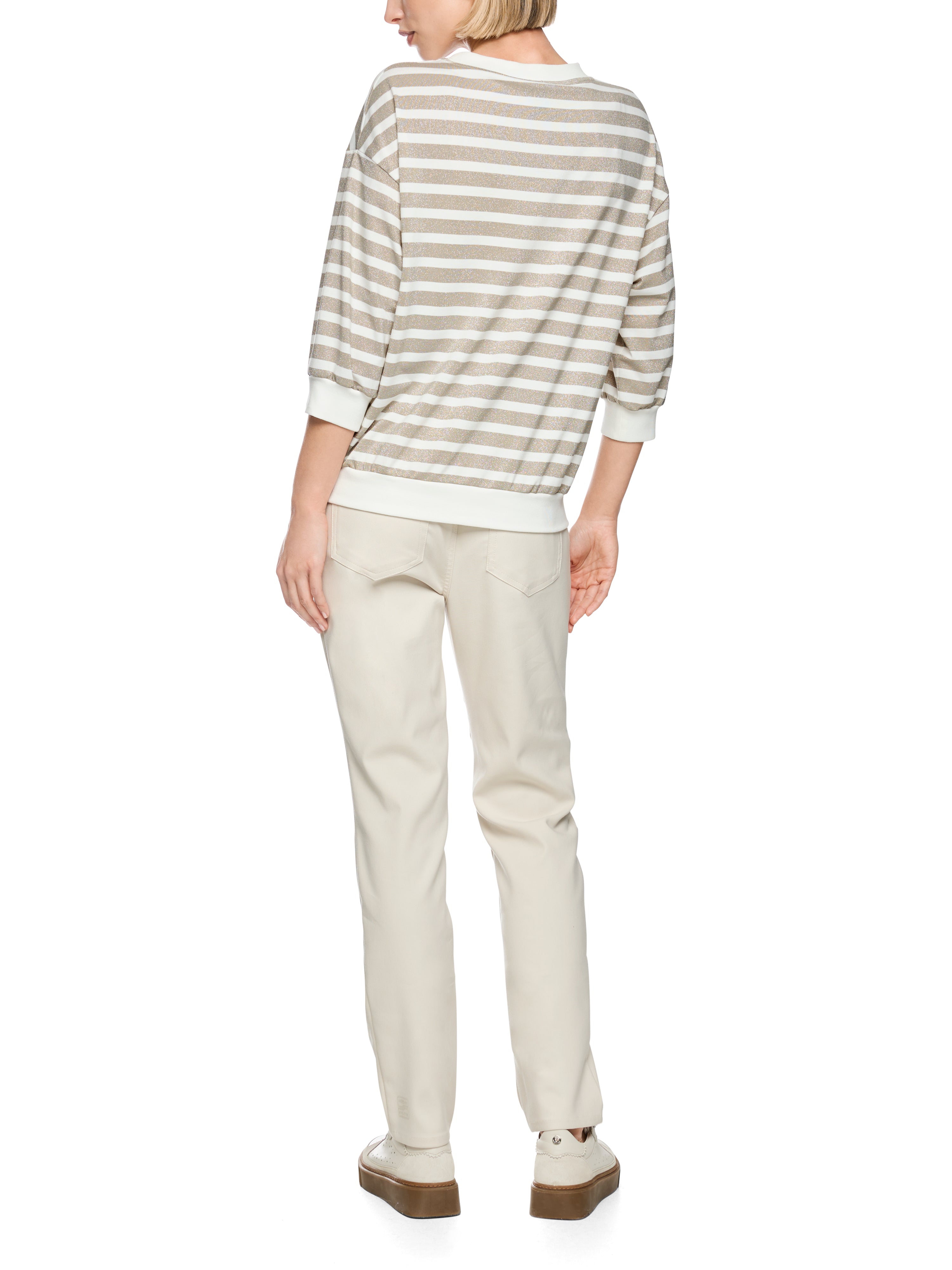 Marc Cain Shirt mit Lurex-Ringeln