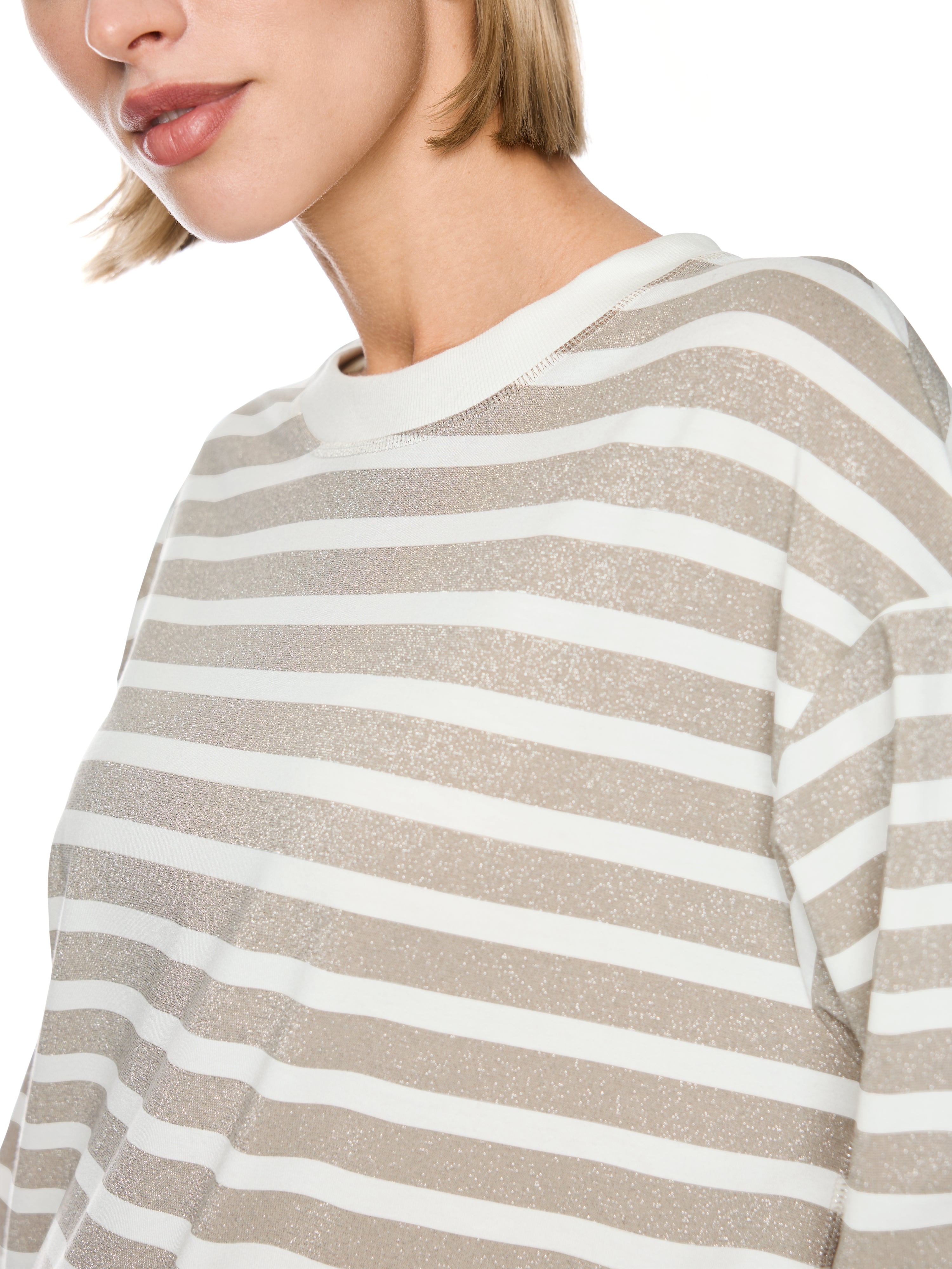 Marc Cain Shirt mit Lurex-Ringeln