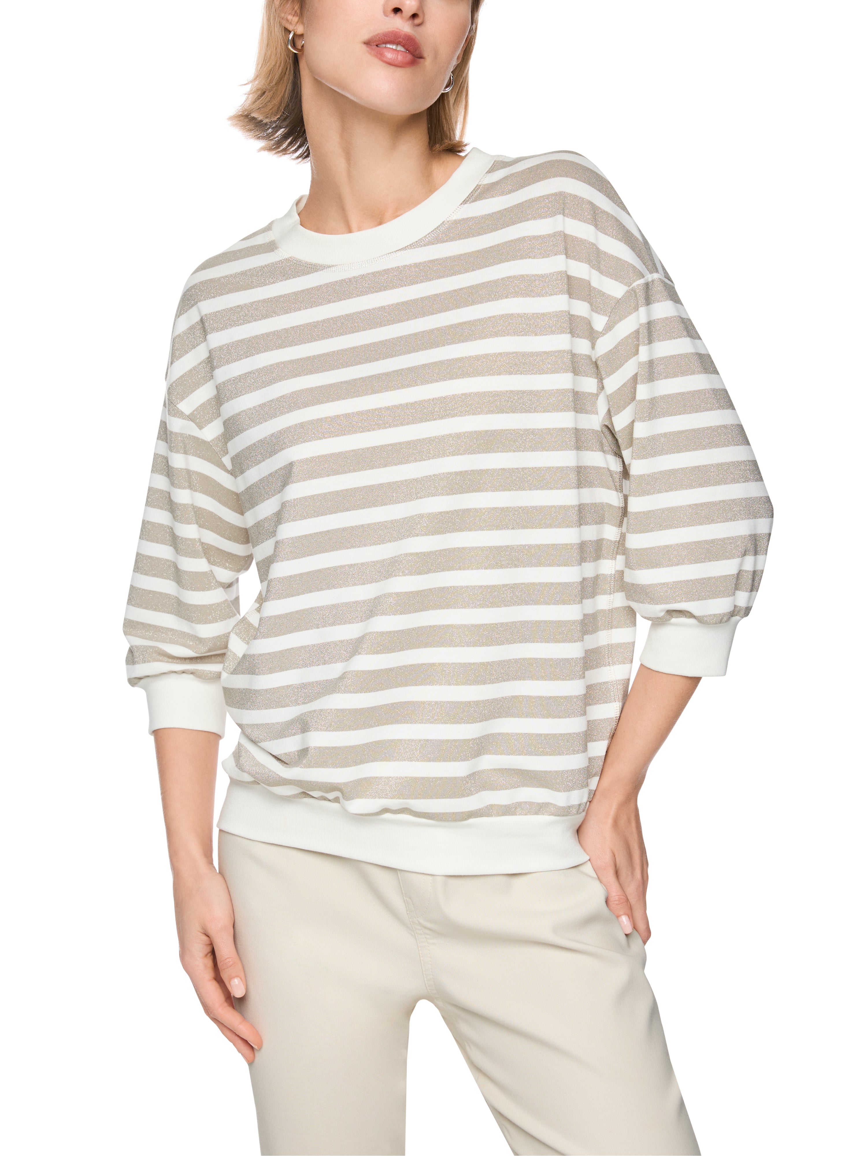 Marc Cain Shirt mit Lurex-Ringeln