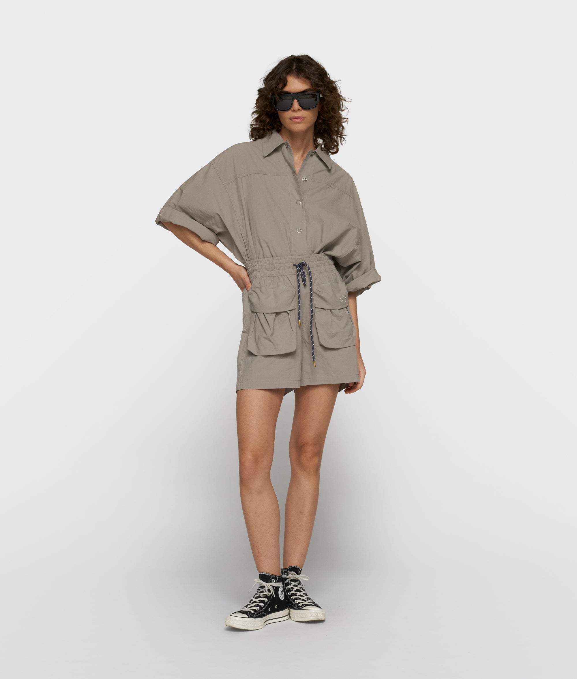 10Days Crinkle Utility Shorts