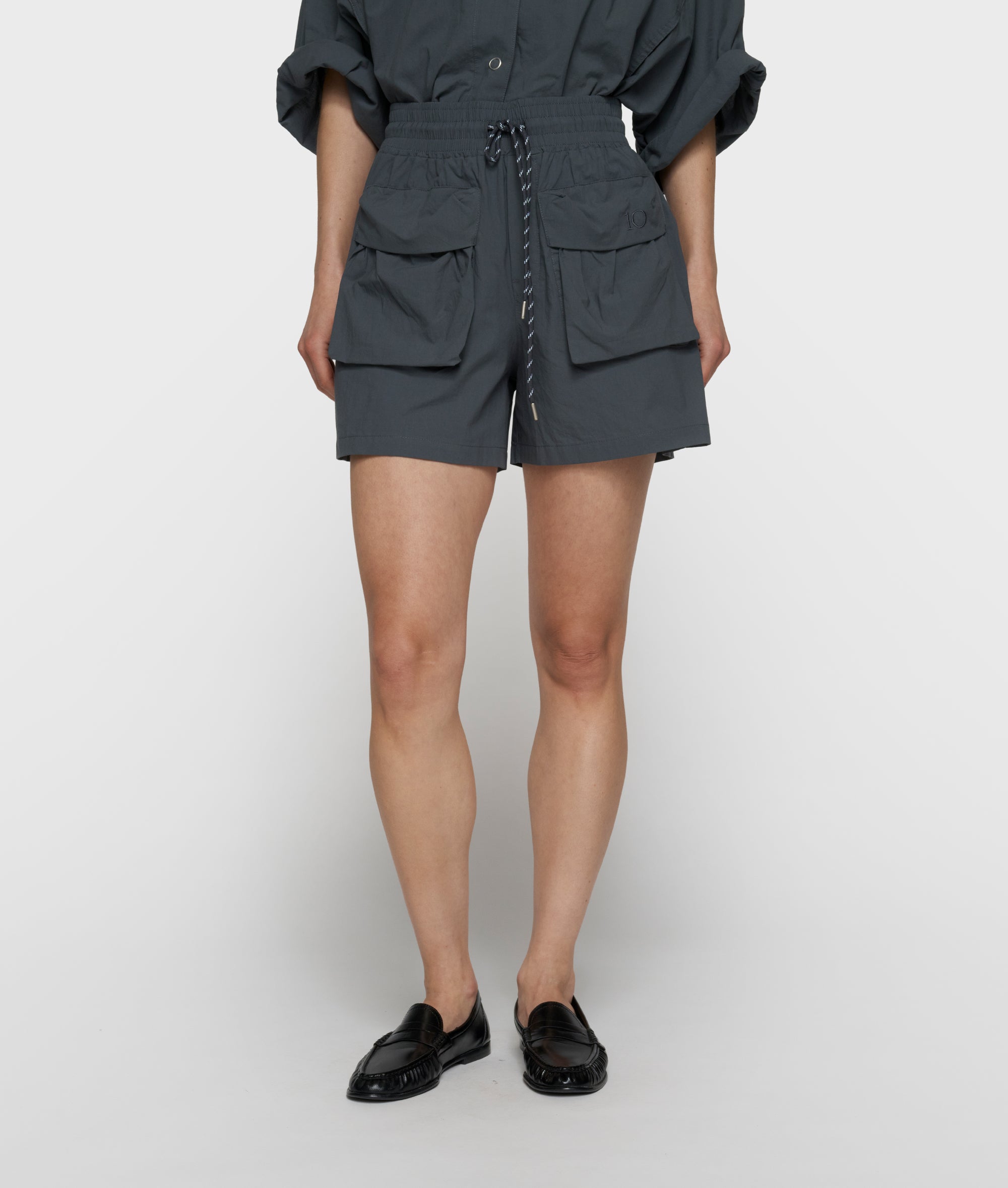 10Days Crinkle Utility Shorts