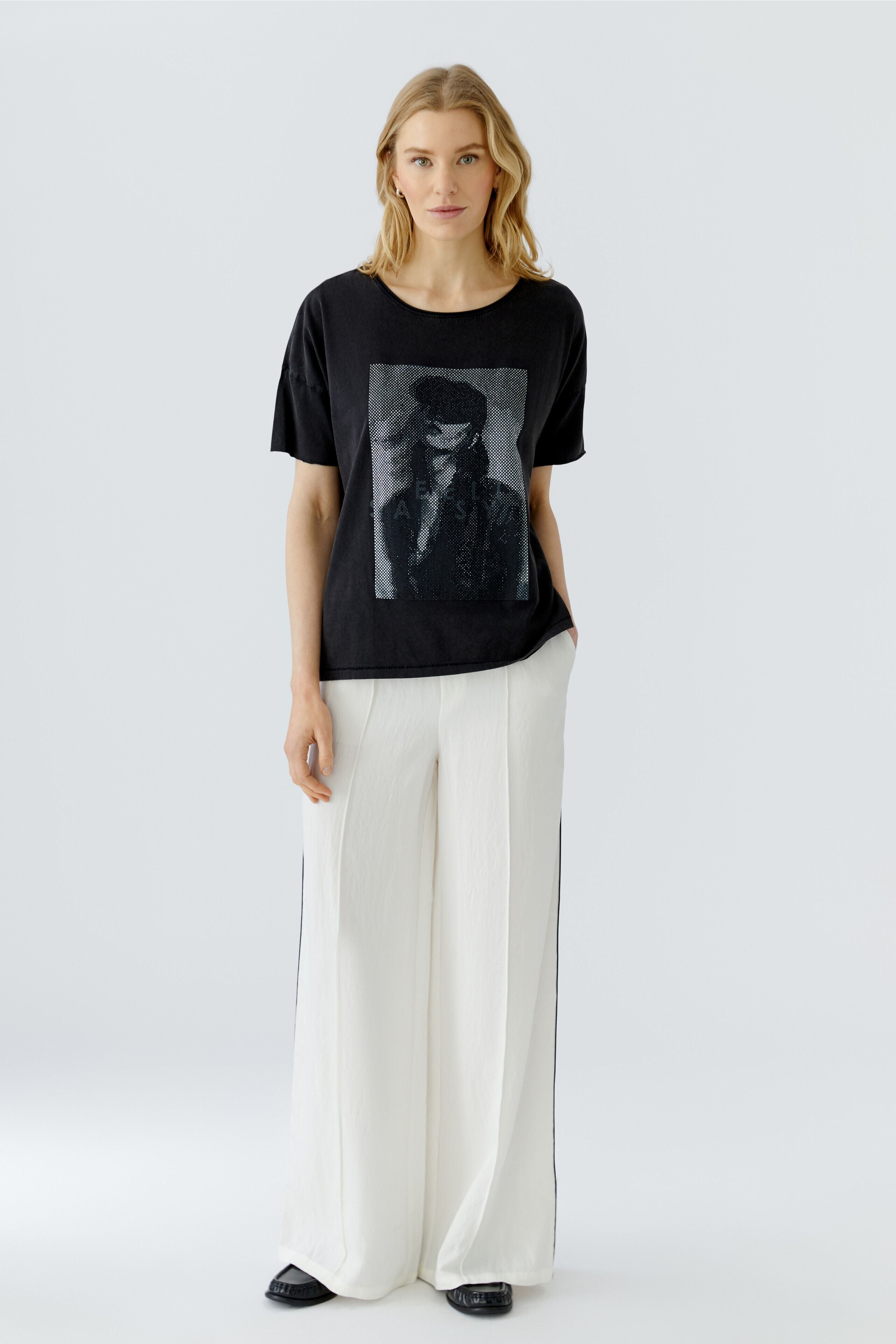 OUI Rockiges T-Shirt mit Fotodruck