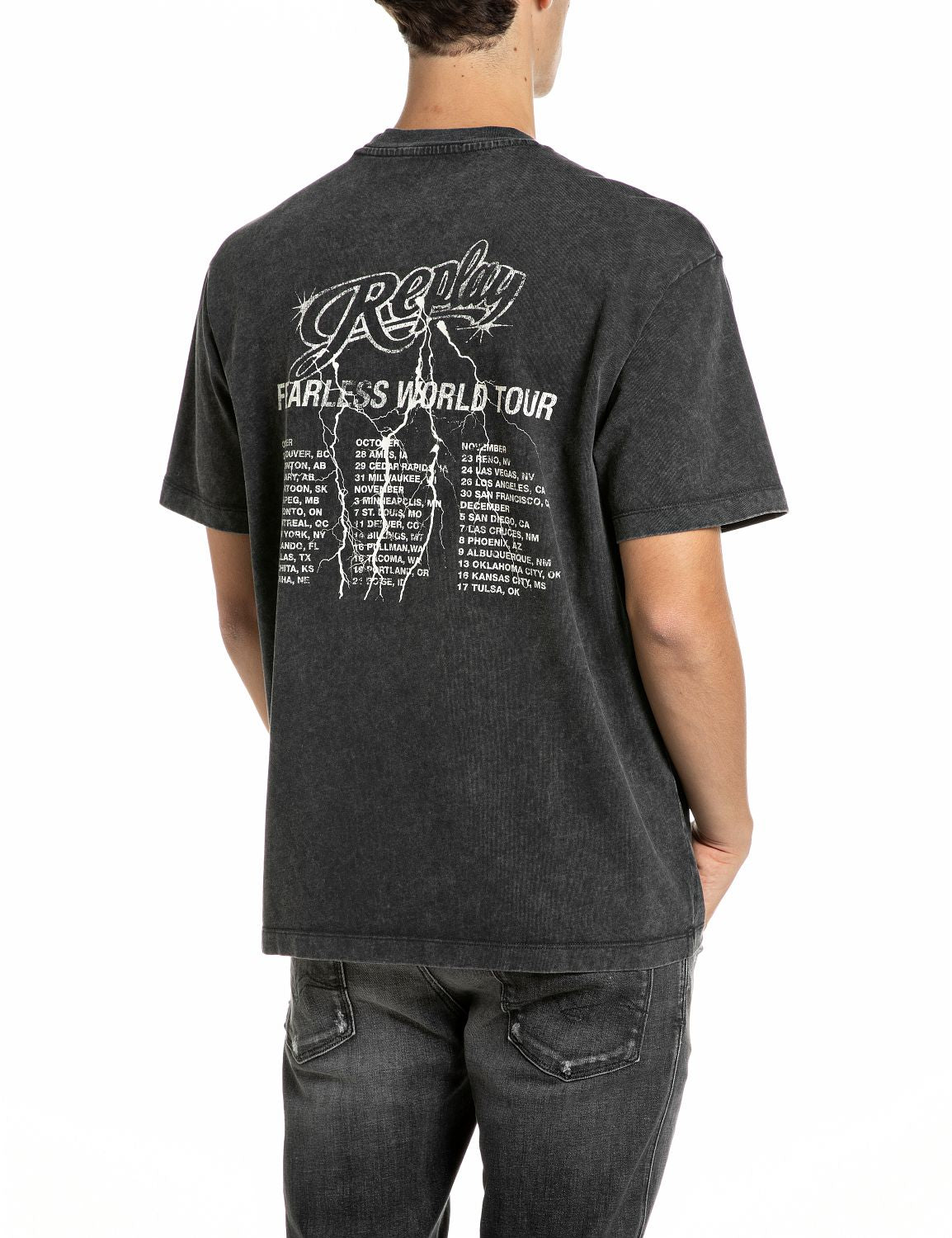 Replay Print T-Shirt M12BF_,002_7242