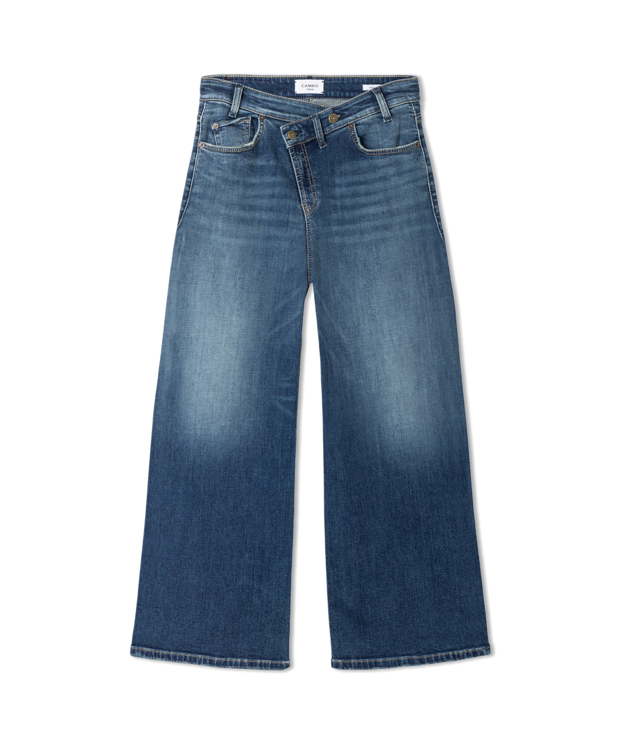 CAMBIO Wide Leg Jeans Baggy asymmetrical