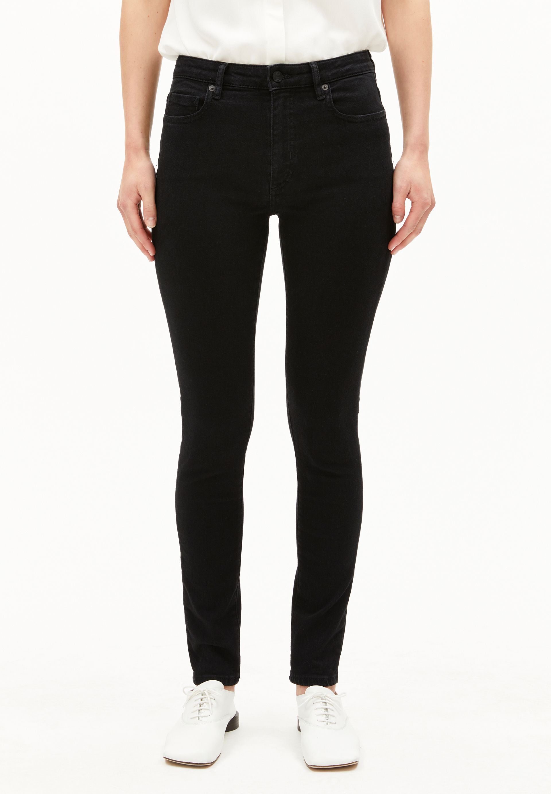 armedangels SKINNY JEANS TILLAA MID WAIST aus Bio-Baumwoll-Mix