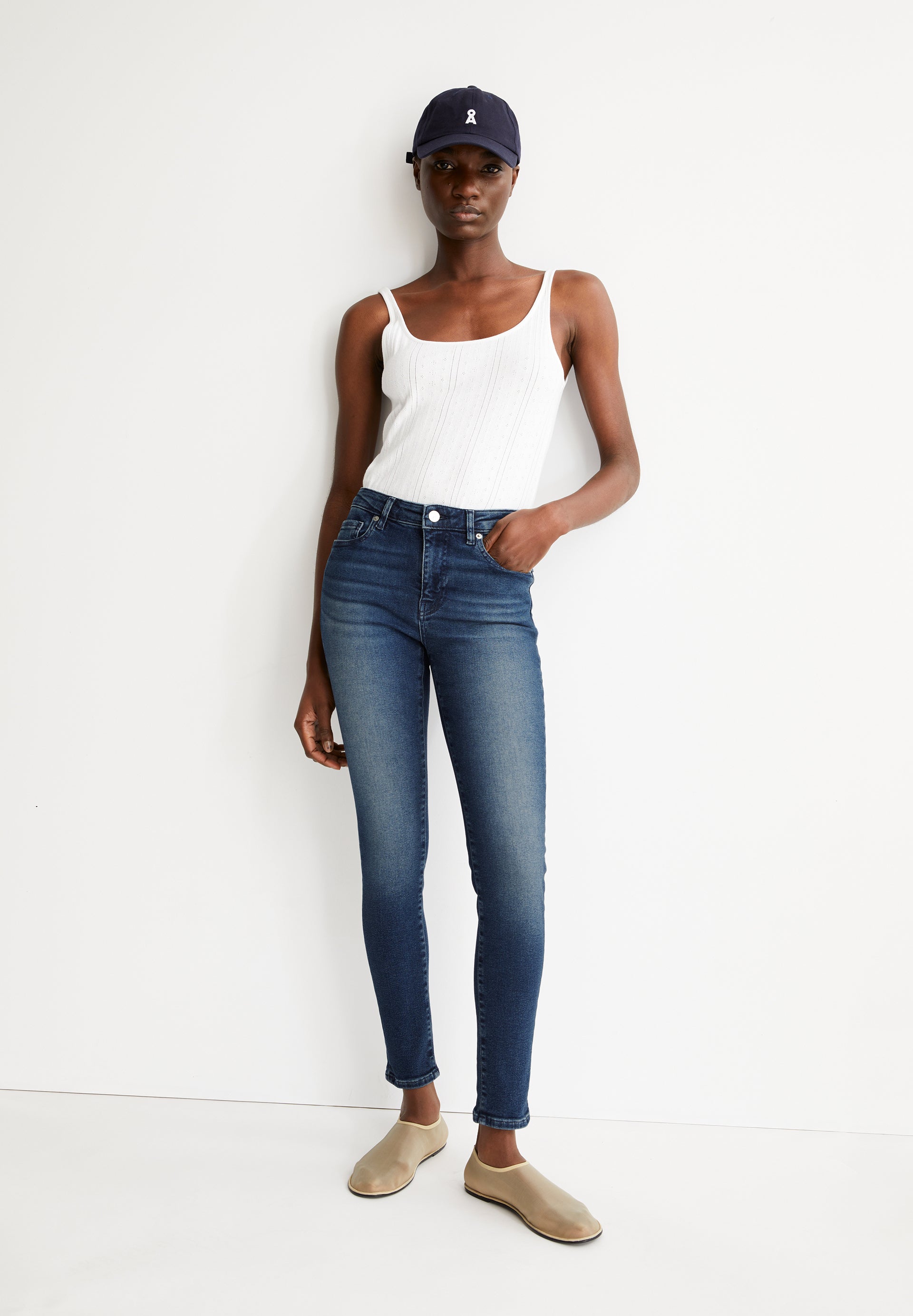 armedangels SKINNY JEANS TILLAA MID WAIST aus Bio-Baumwoll-Mix