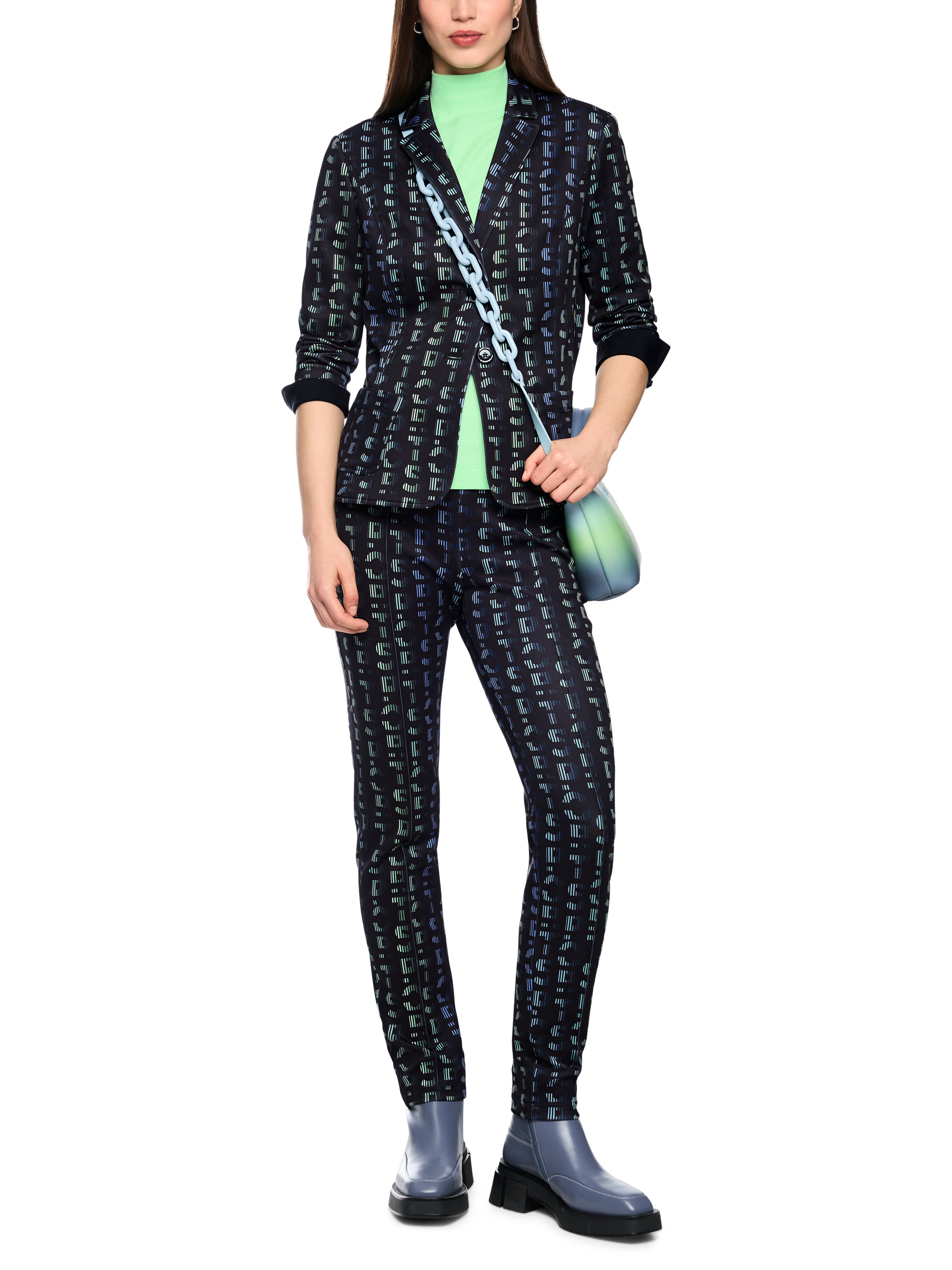 Marc Cain Jersey Blazer mit Print