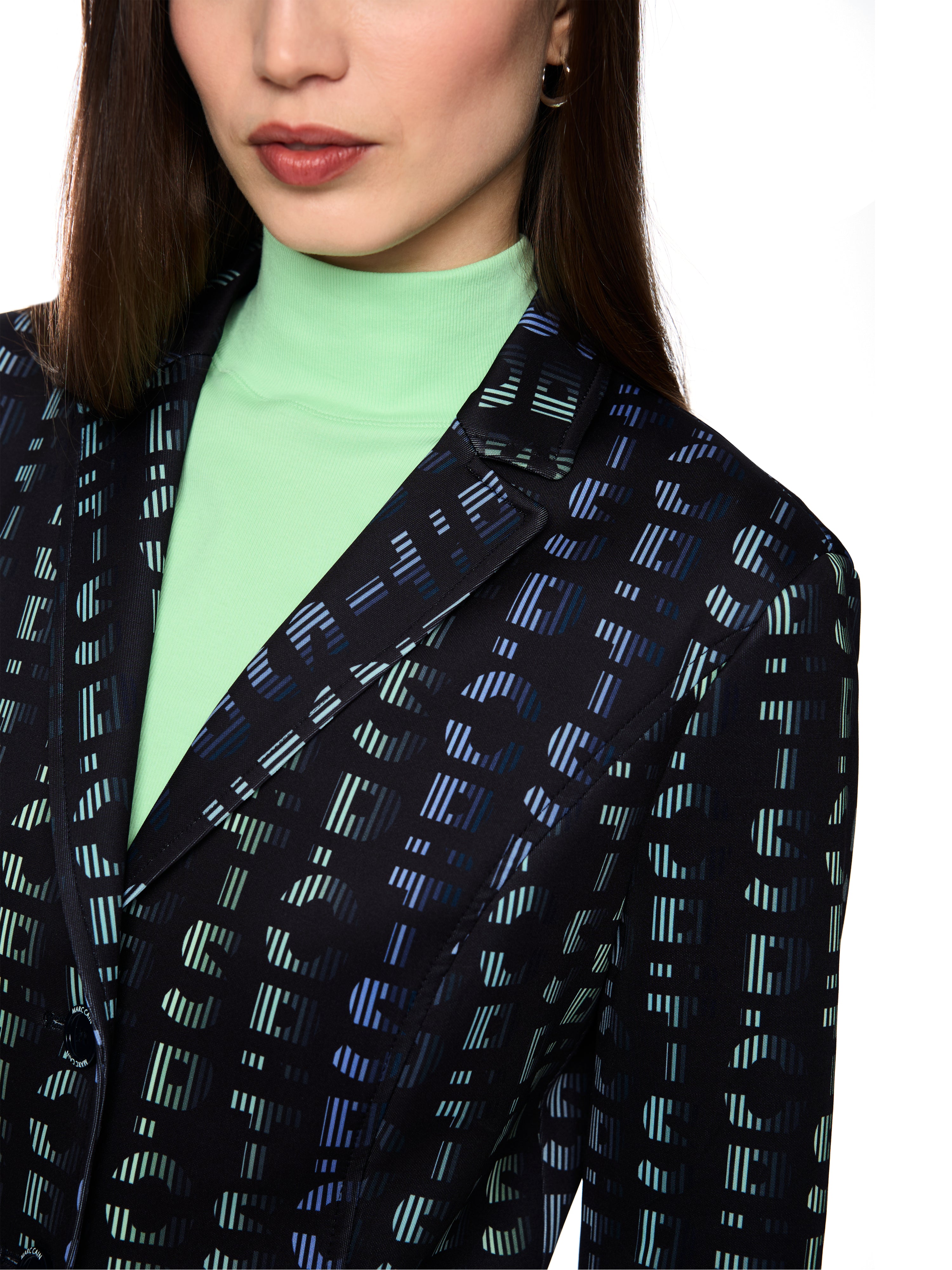Marc Cain Jersey Blazer mit Print