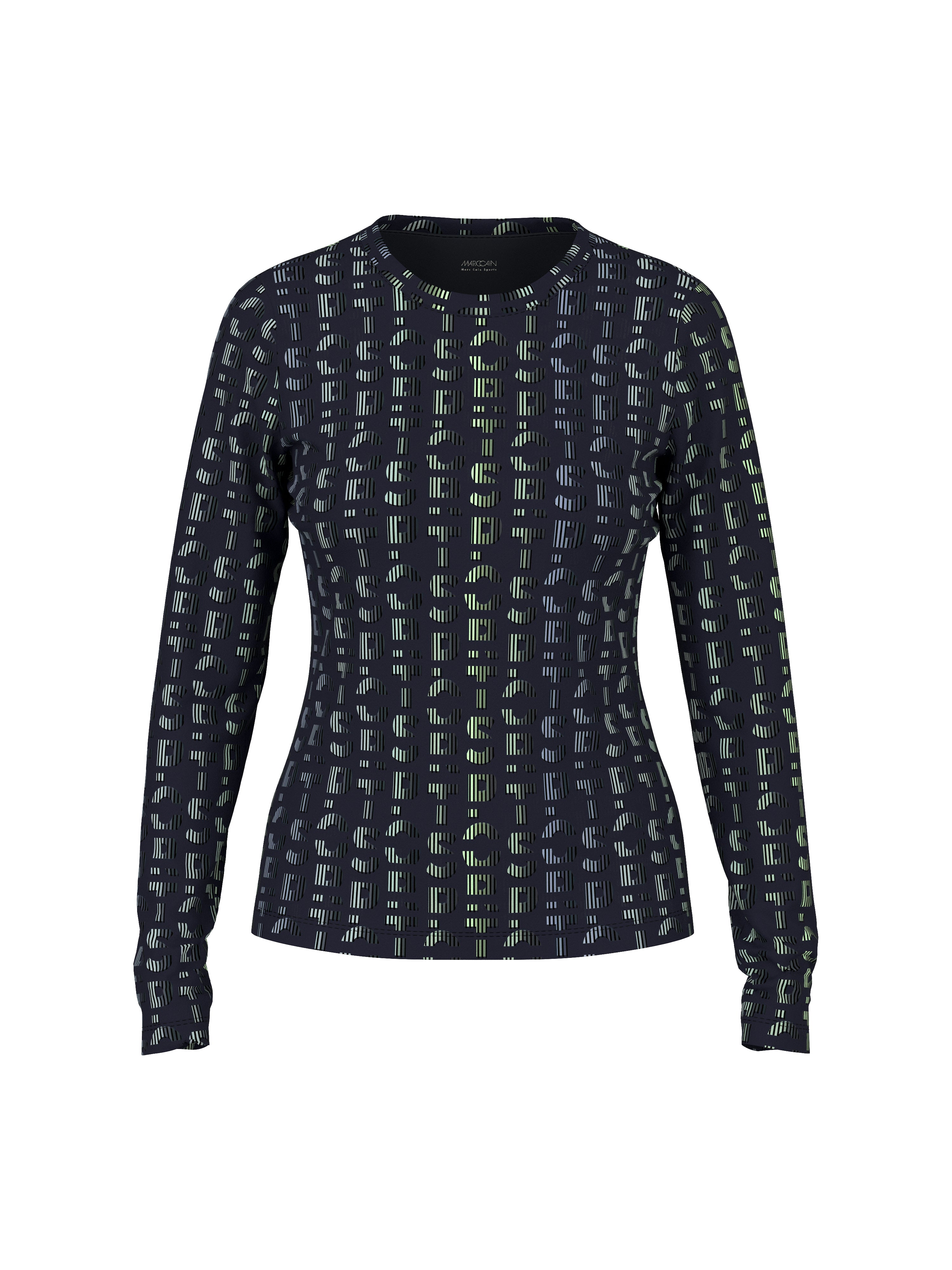 Marc Cain Langarmshirt mit grafischem Print