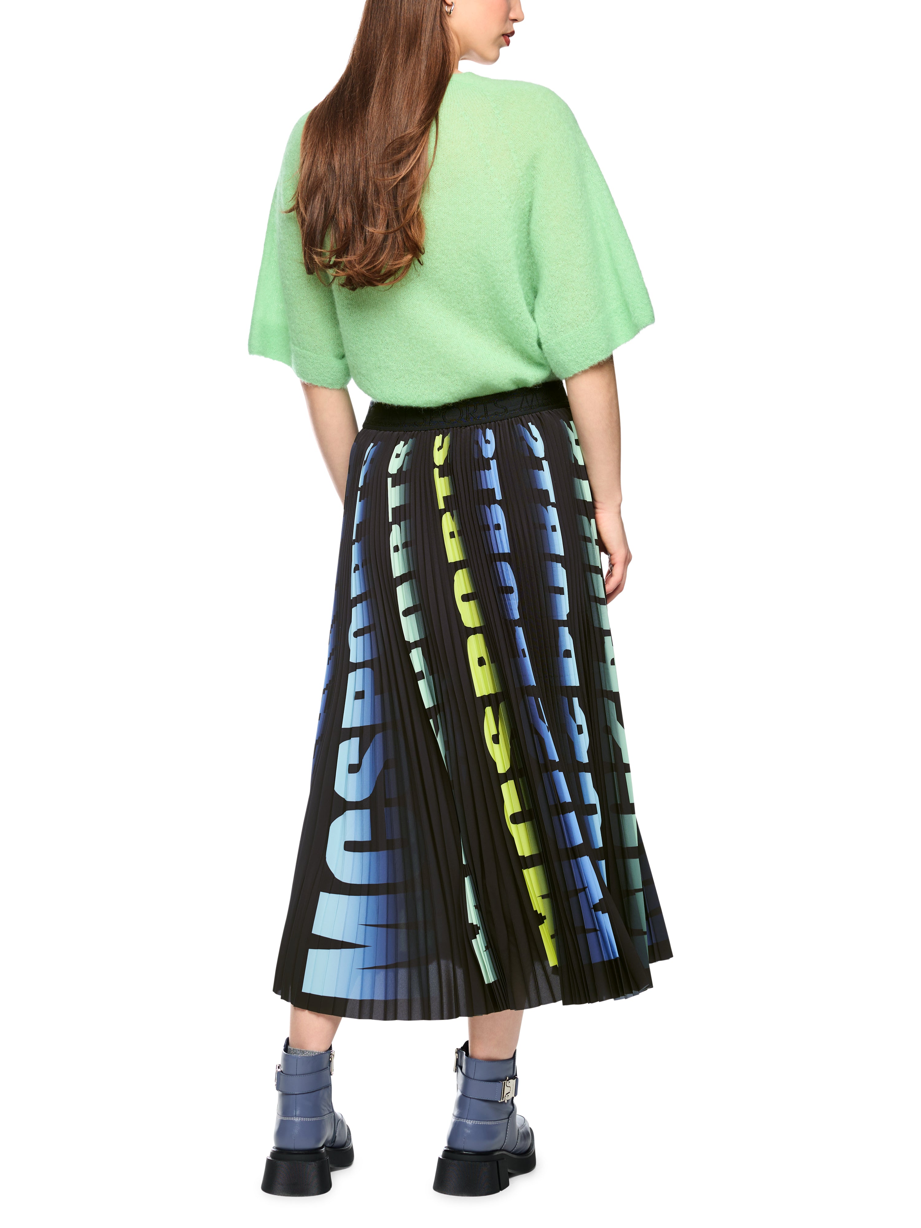 Marc Cain Plissee-Rock mit Print