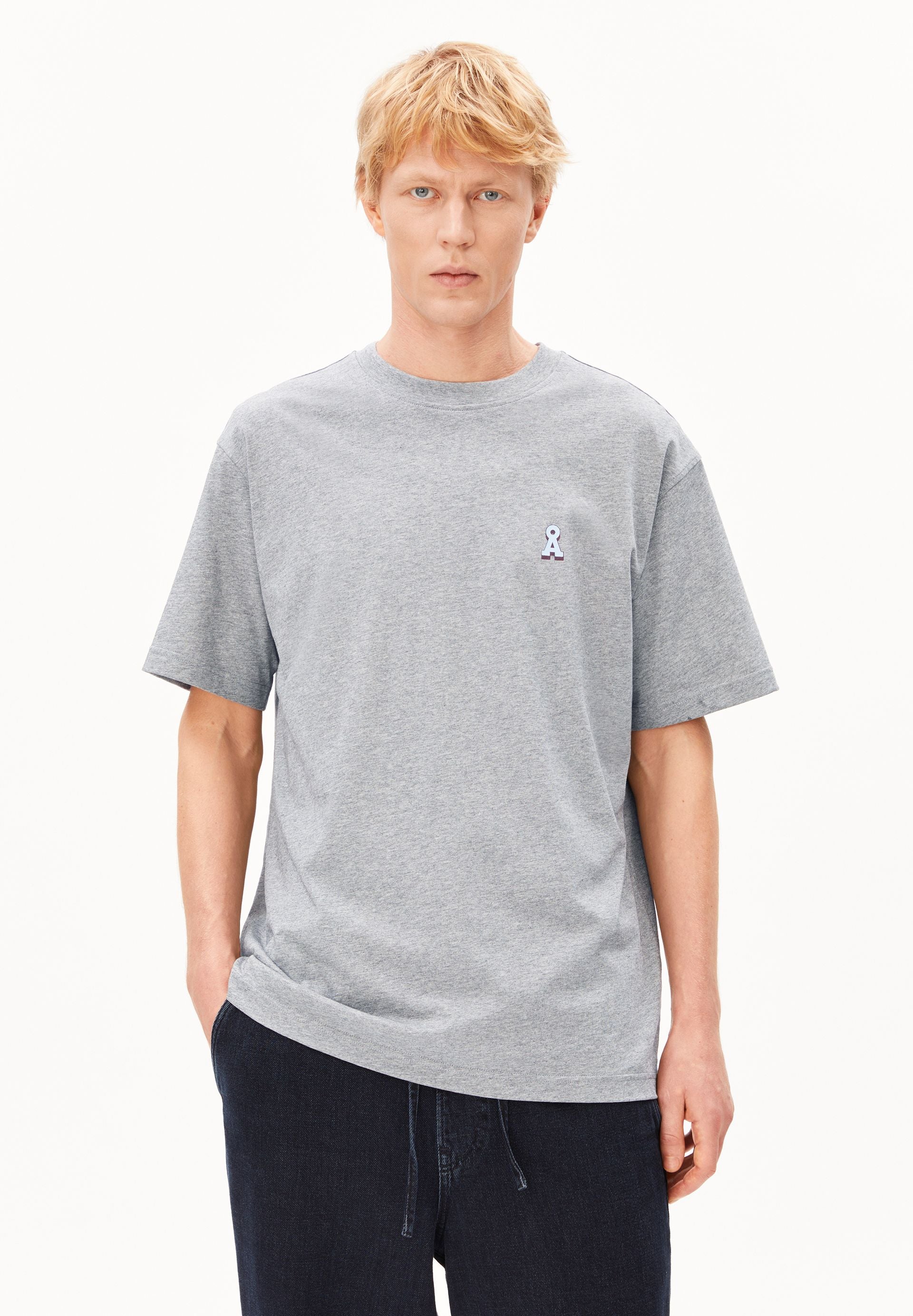 armedangels Melange T-Shirt ICONIC Å MAARKOS aus Bio-Baumwolle