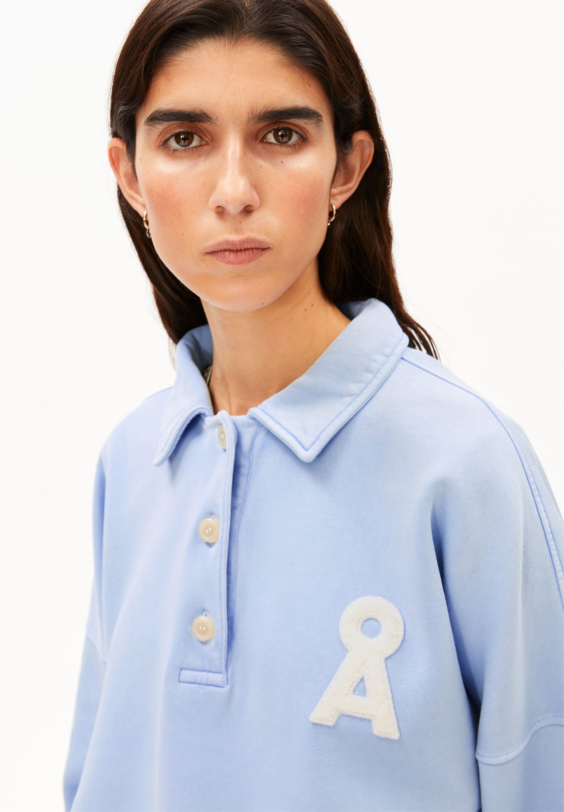 armedangels POLO-SWEATSHIRT aus Bio-Baumwolle