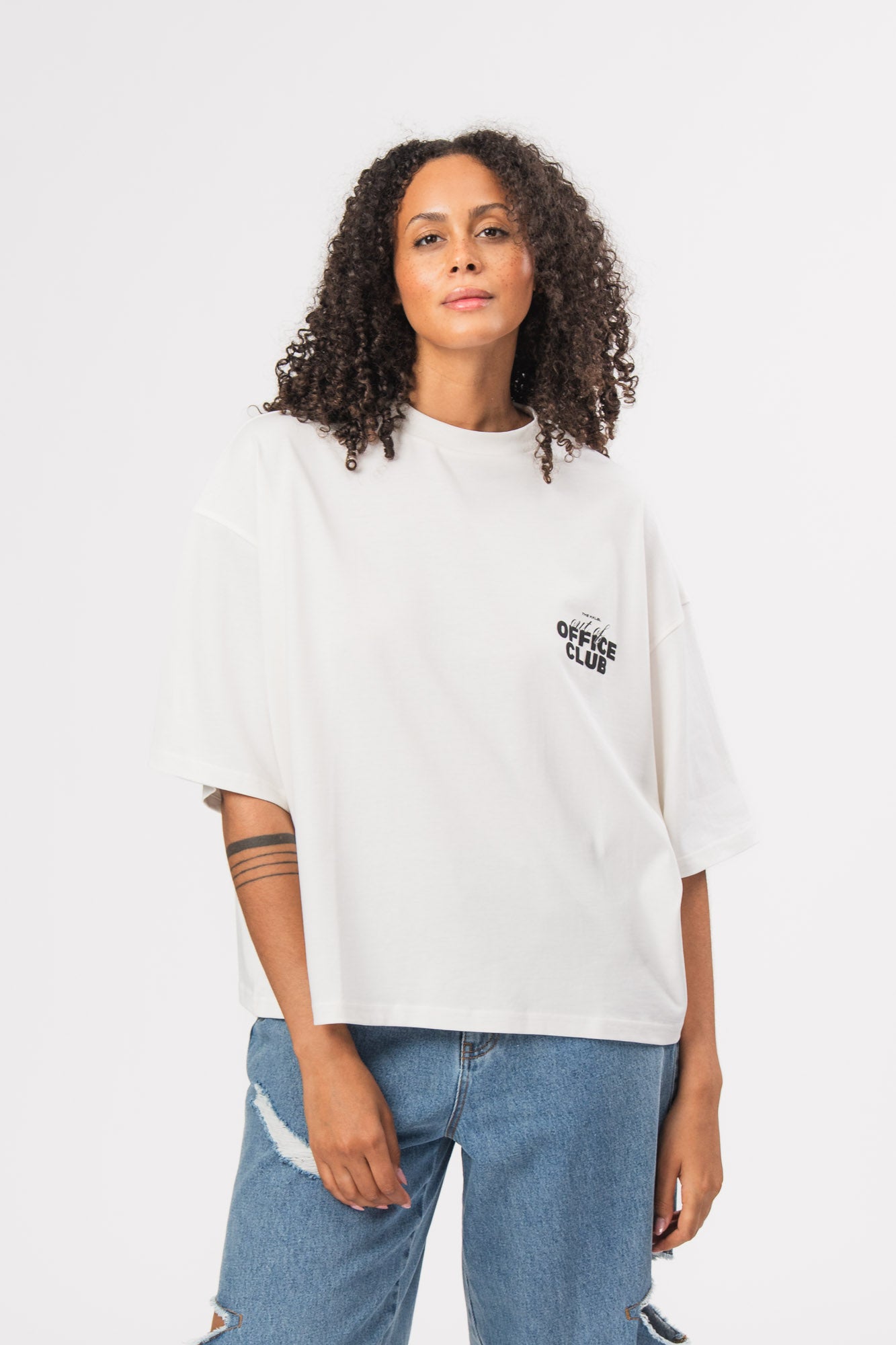 Karo Kauer T-Shirt Cropped Office Club