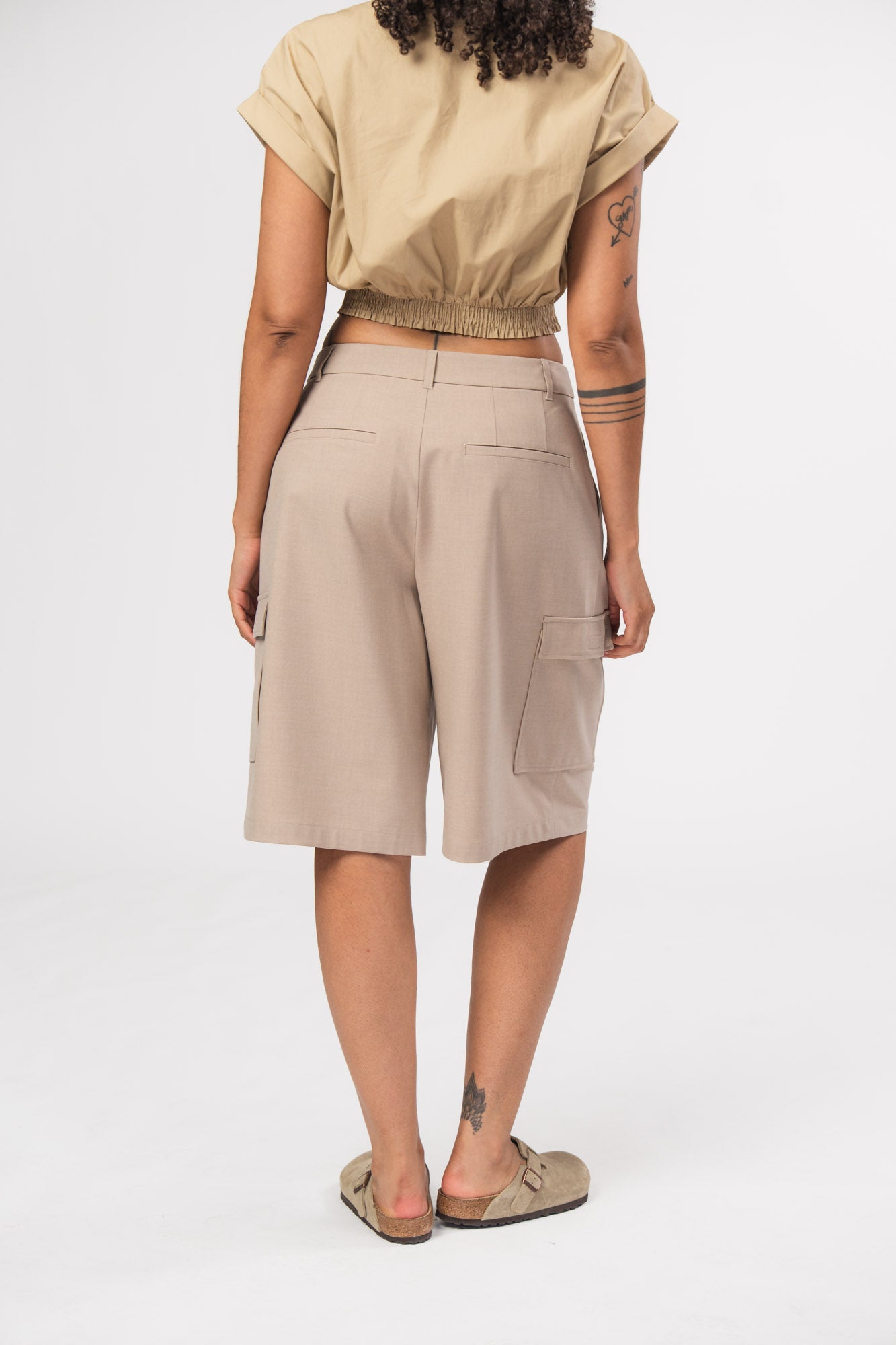 Karo Kauer Bermuda Shorts Beige