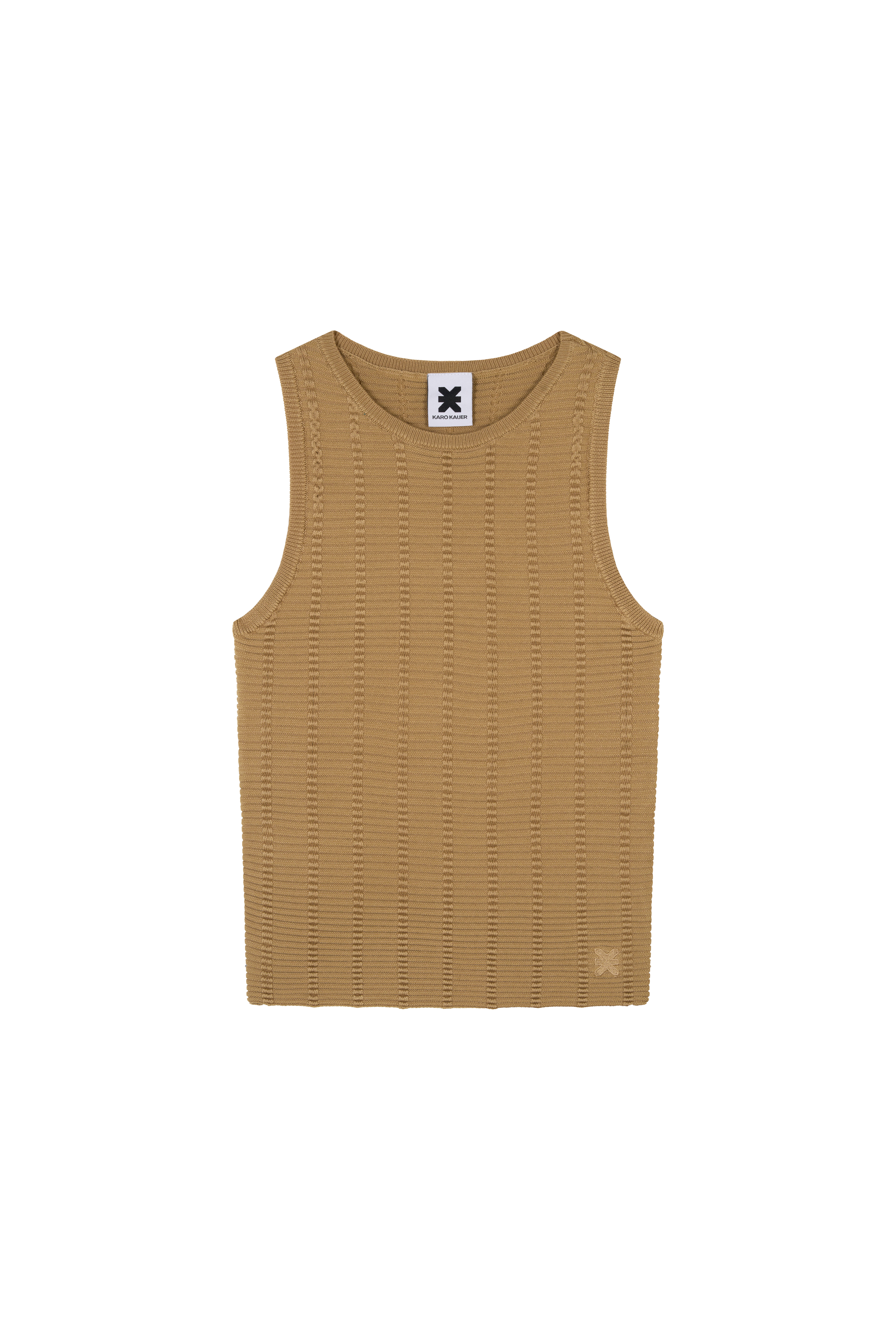 Karo Kauer Knit Top Warm Beige