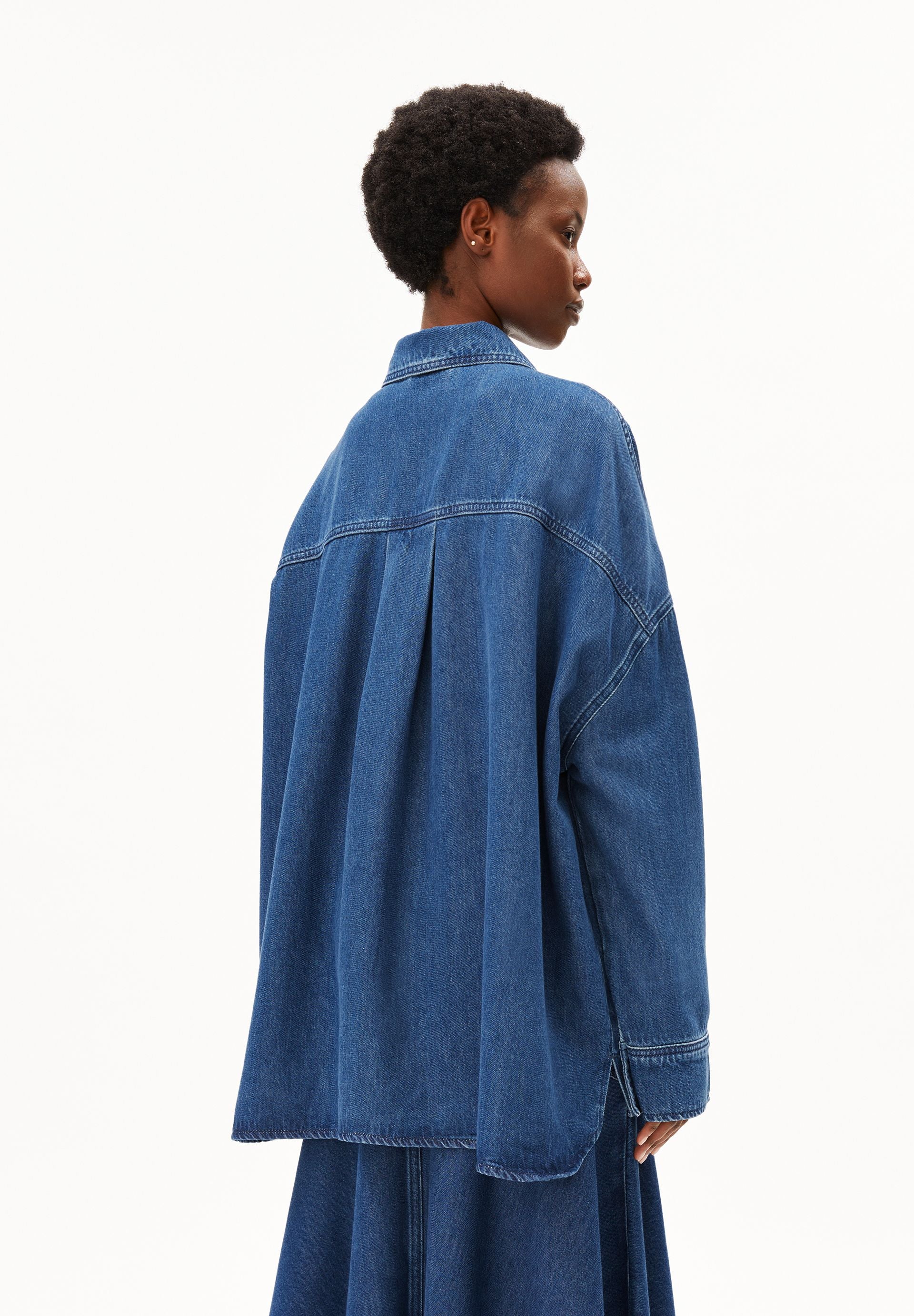 armedangels Oversized Denim Bluse