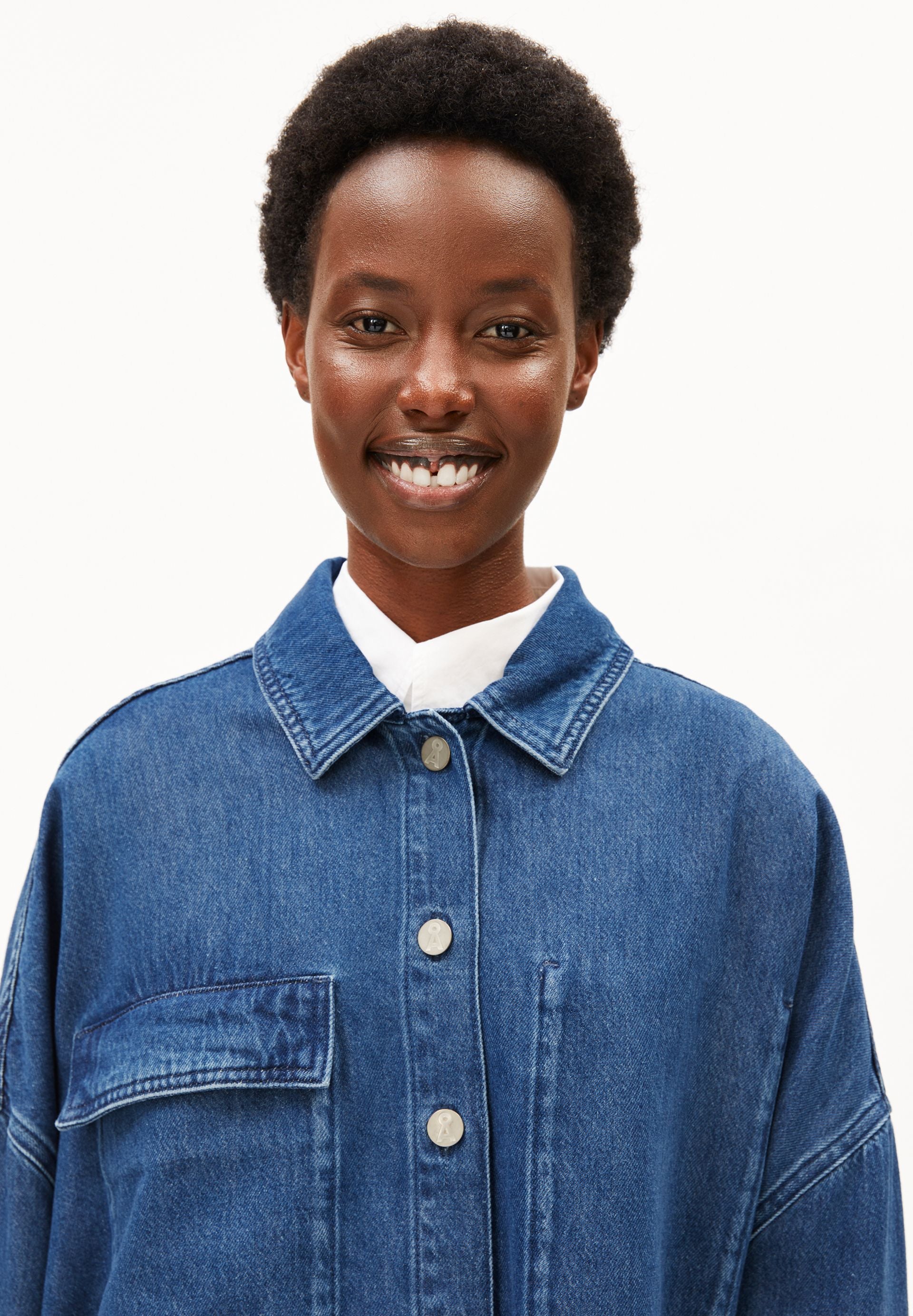 armedangels Oversized Denim Bluse