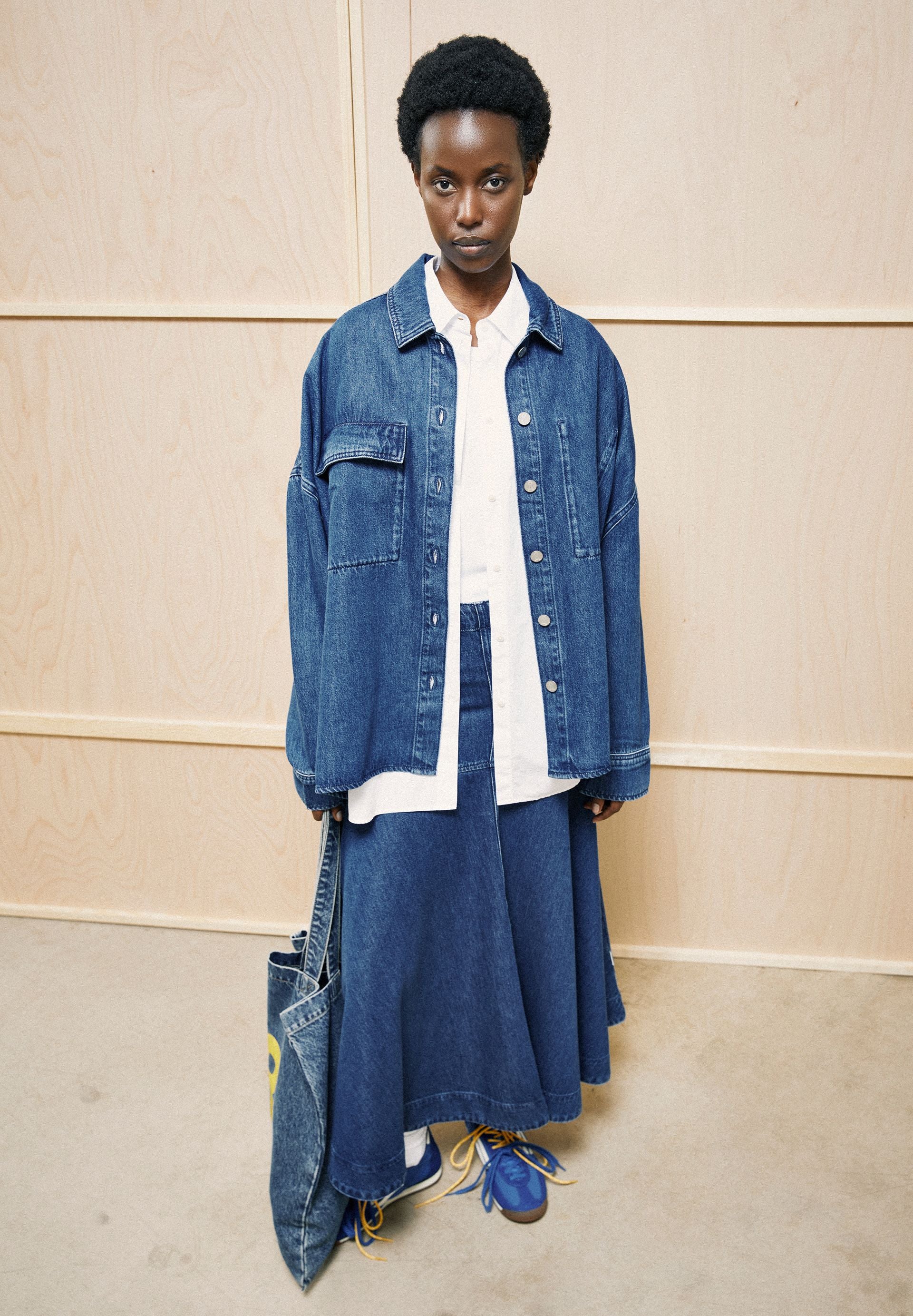 armedangels Oversized Denim Bluse
