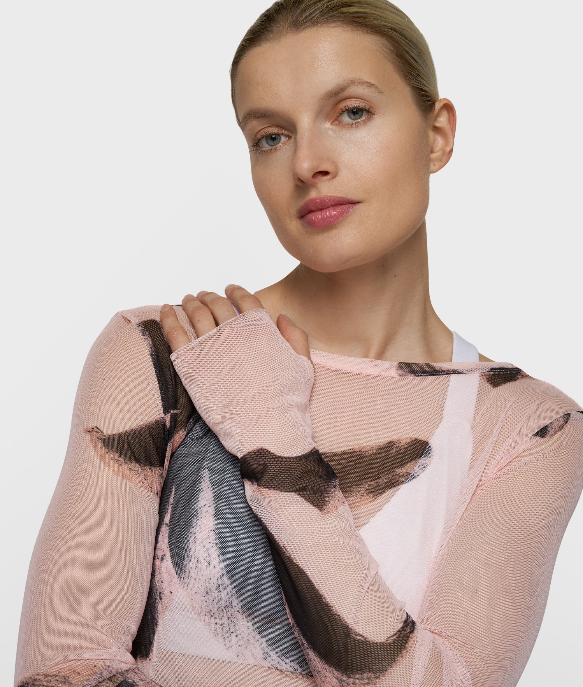10Days Mesh Long Sleeve Flower