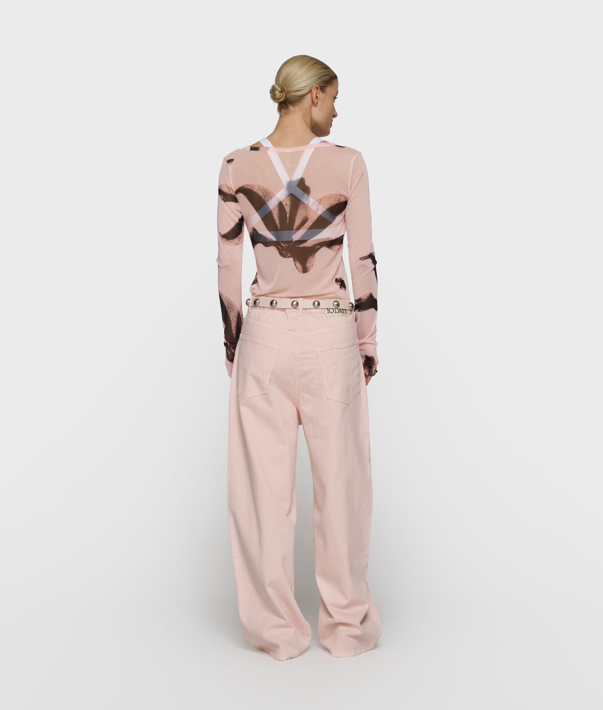 10Days Mesh Long Sleeve Flower