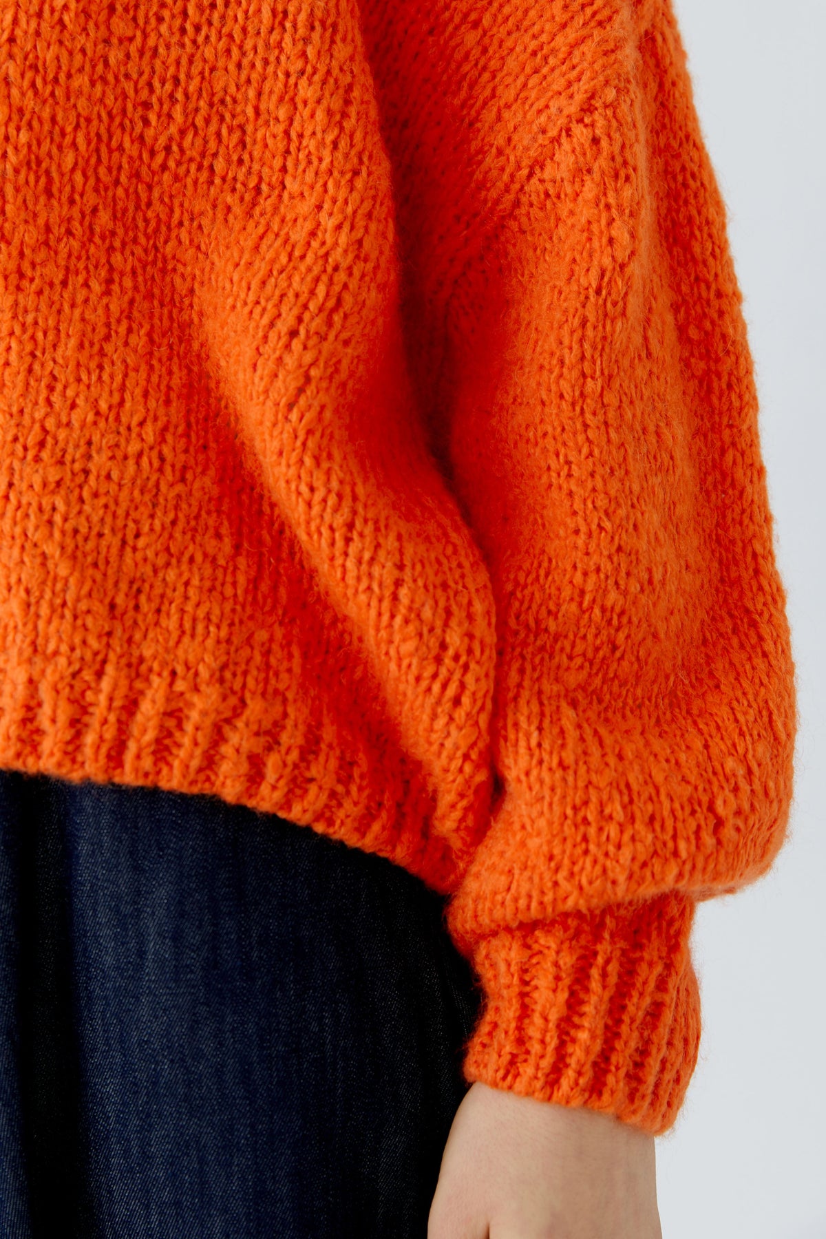 OUI V-Neck Pullover oversized geschnitten